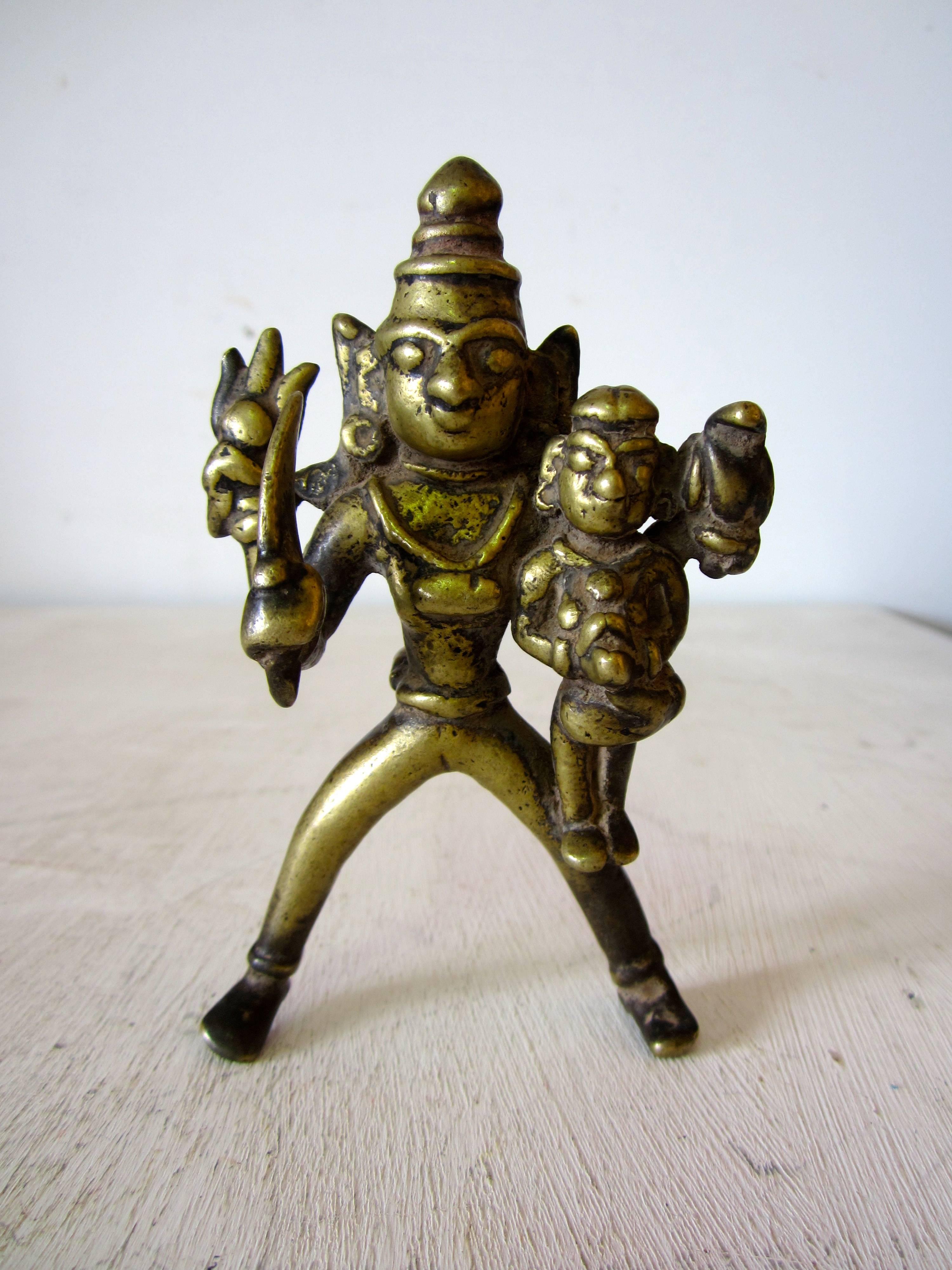 Bronze Figure of Khandoba For Sale 4