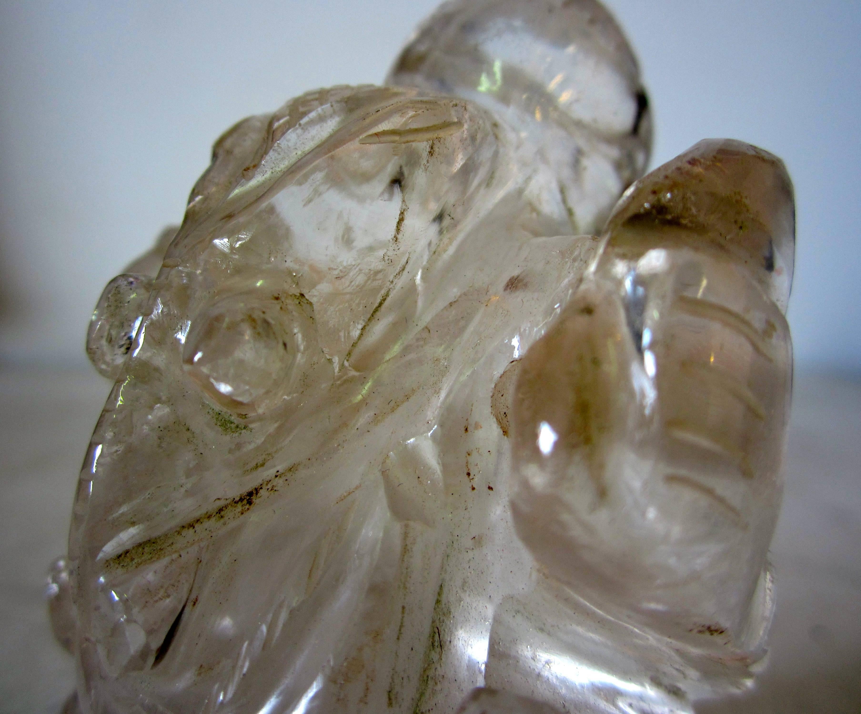 Rock Crystal Ganesh In Good Condition In Fossano, IT