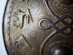 Indo-Persian Koftgari Shield, Early 19th Century