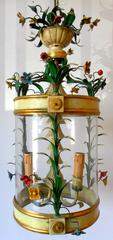 Gilt and Lacquered Floral Lantern