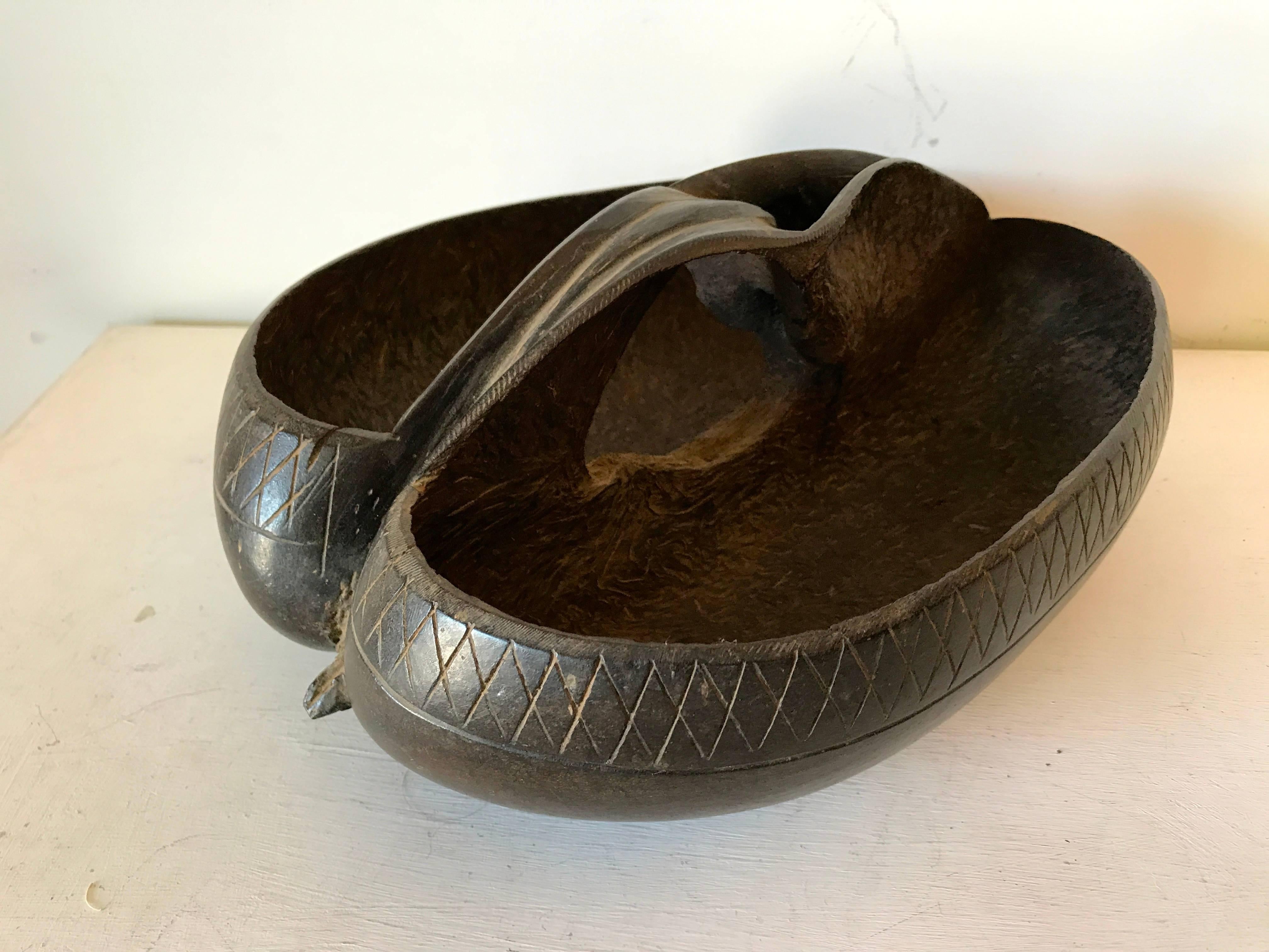 Coco de Mer Basket In Good Condition For Sale In Fossano, IT