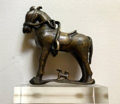 Bronze Saddled Horse, India, 18th-19th Century