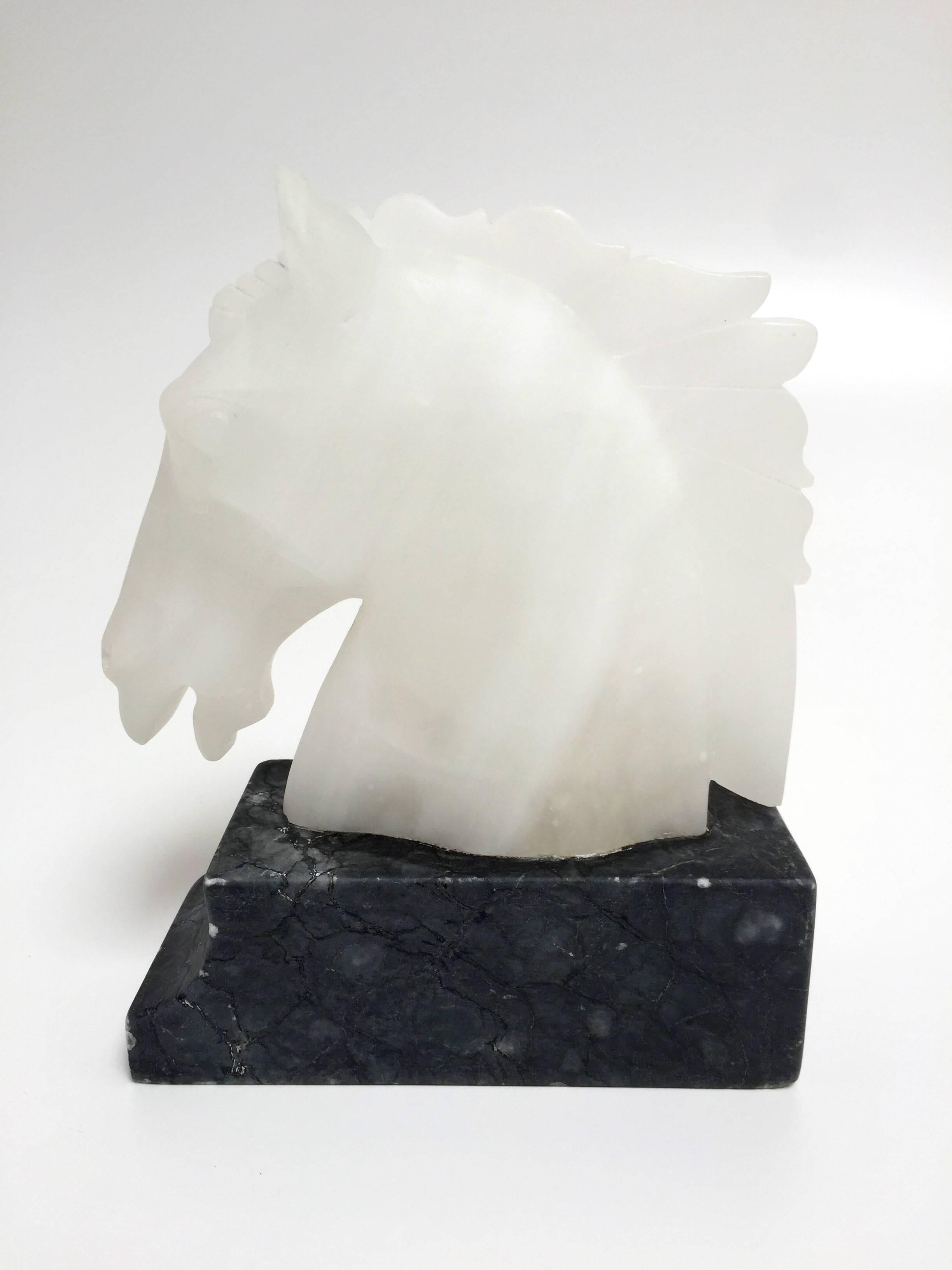 vintage horse head bookends