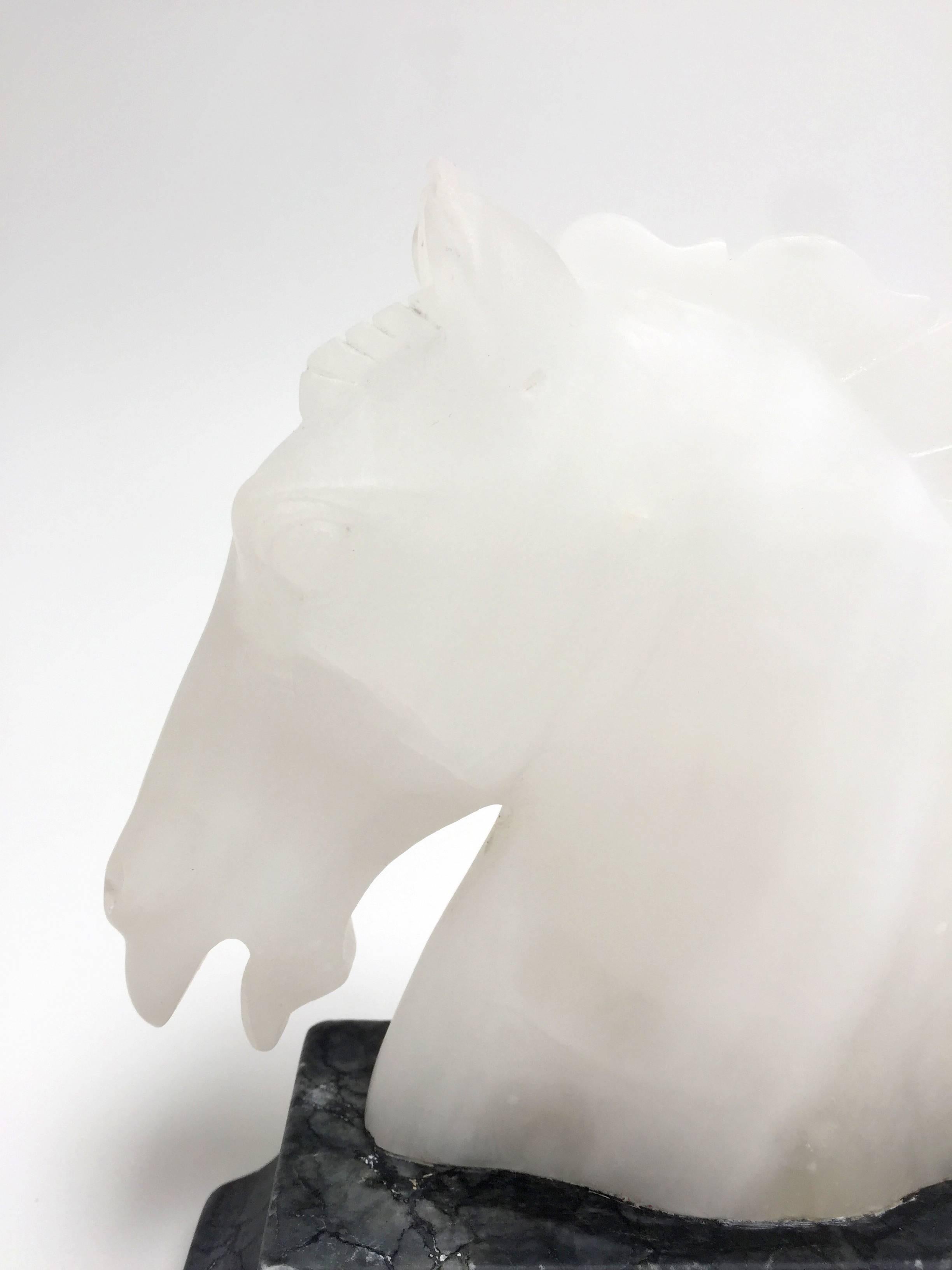 horse head book ends