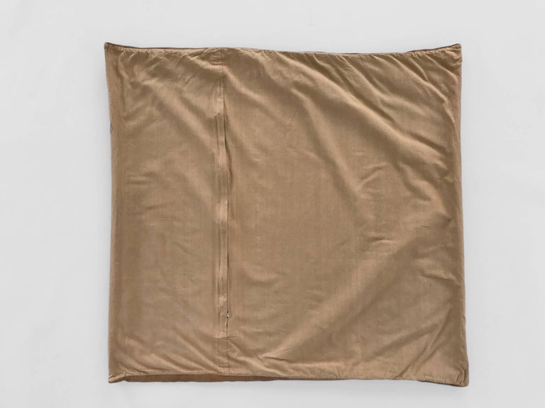 Oversized Vintage Suzani Embroidered Floor or Pet Pillow For Sale at 1stdibs