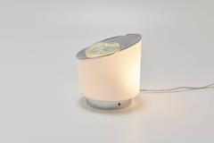 Vintage Fontana Arte Table Lamp with Carved Crystal by Max Ingrand, circa 1960