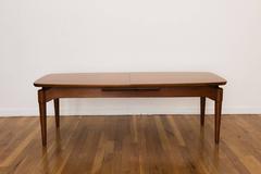 Adjustable Teak Danish Modern Style Surfboard Coffee Table