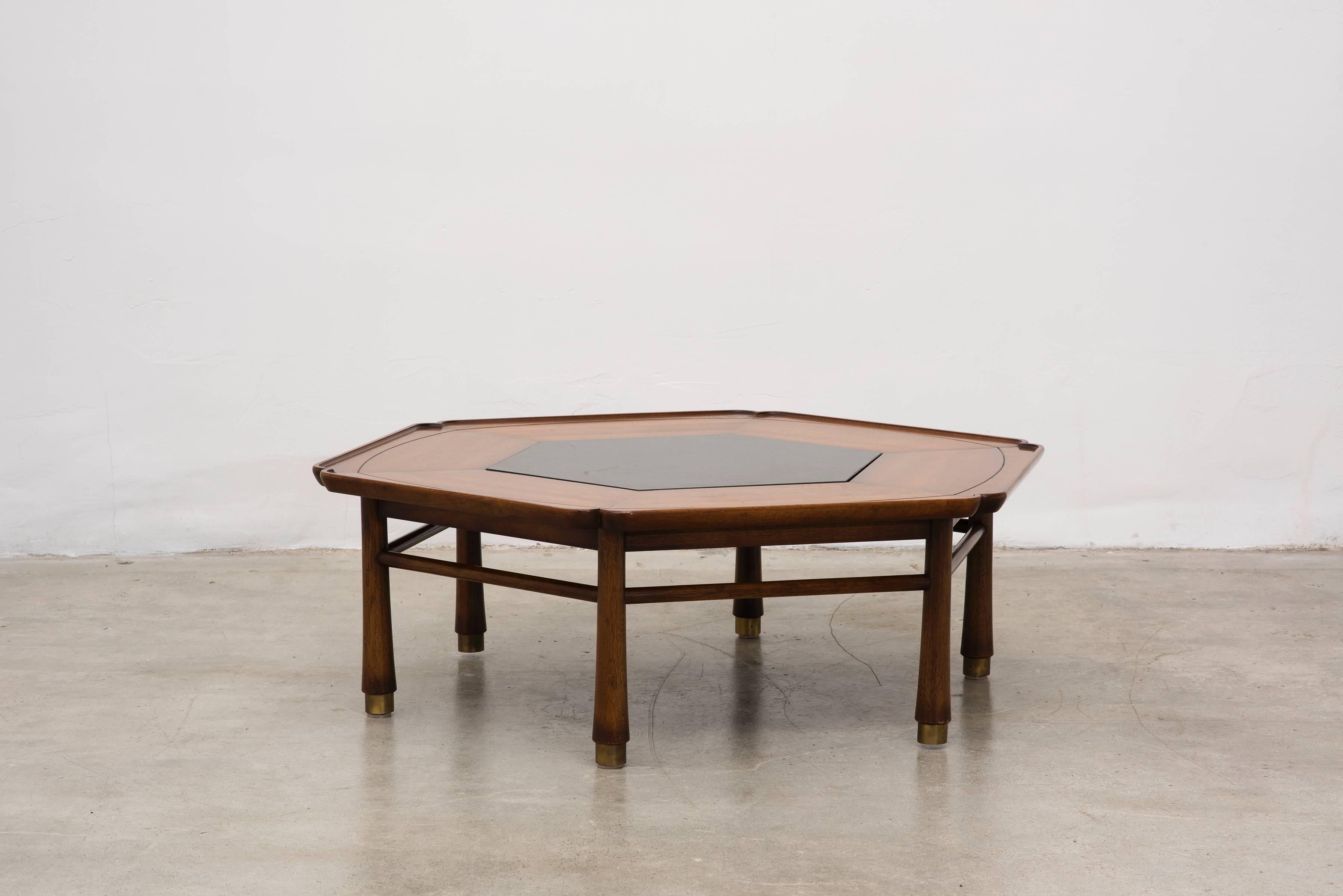 Mid-Century Modern Hexagonal Coffee Table by Drexel Heritage, circa 1968