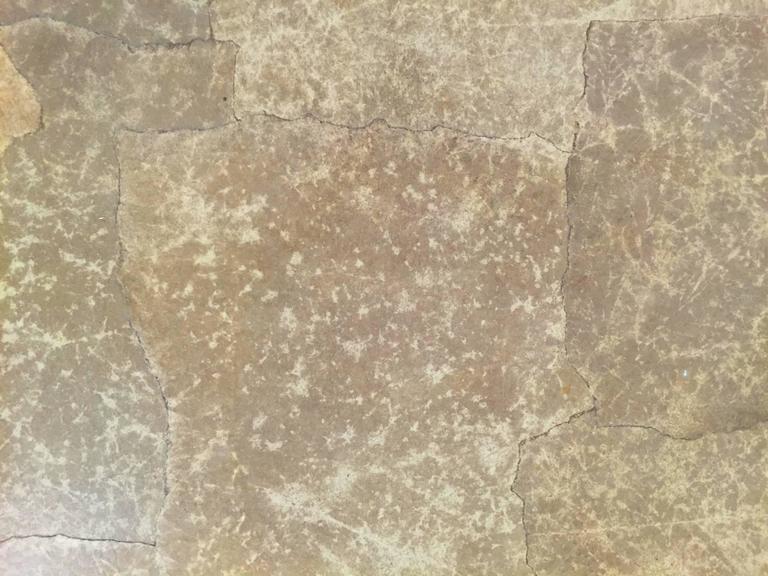 Vintage Goatskin Coffee Table with ZigZag Legs For Sale at 1stdibs