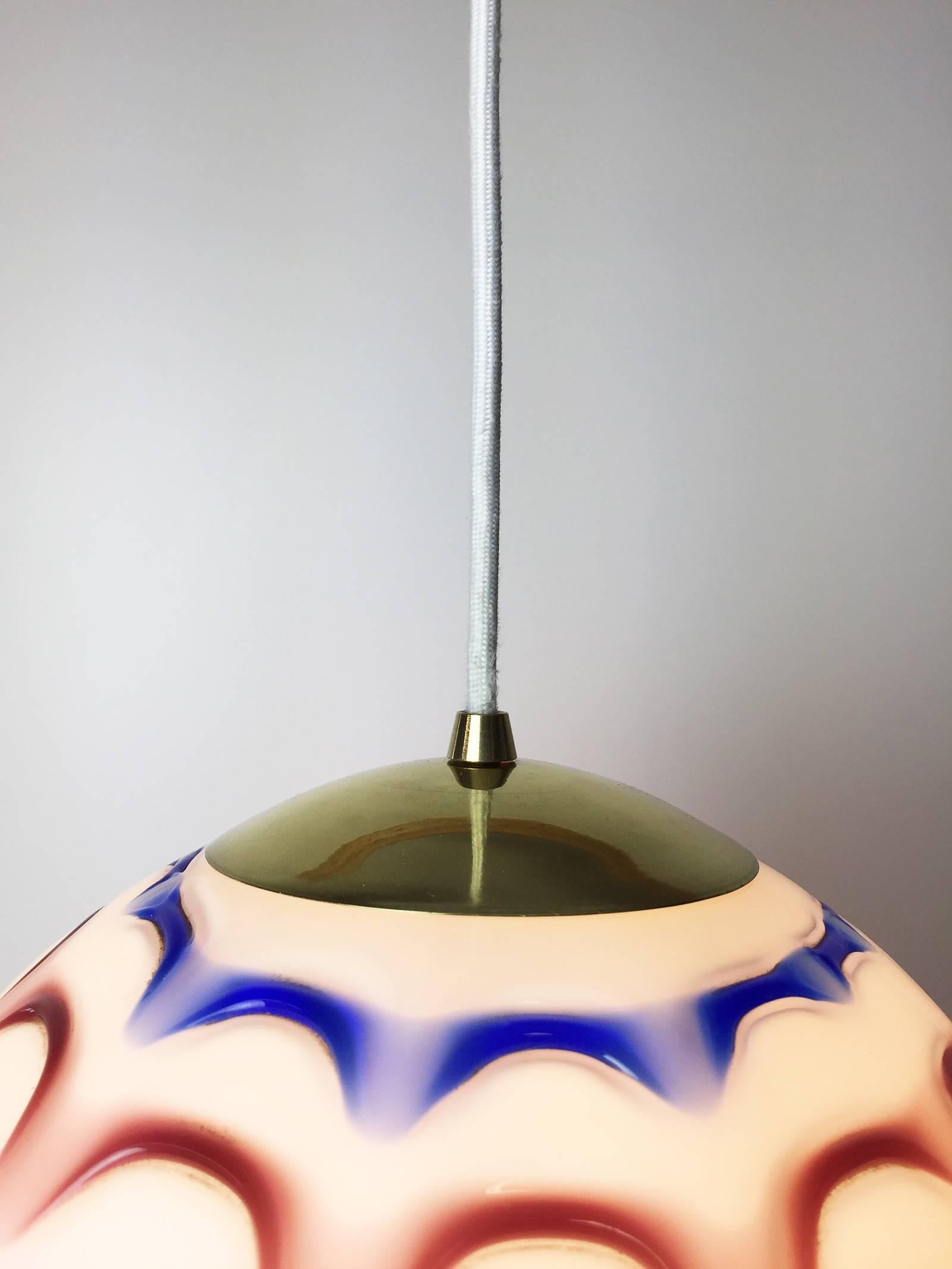 art glass pendant lighting