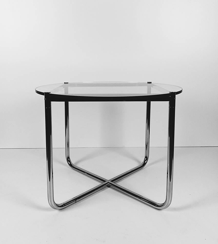 Vintage MR Side Table by Ludwig Mies van der Rohe for Knoll, 1970s In Good Condition In Los Angeles, CA