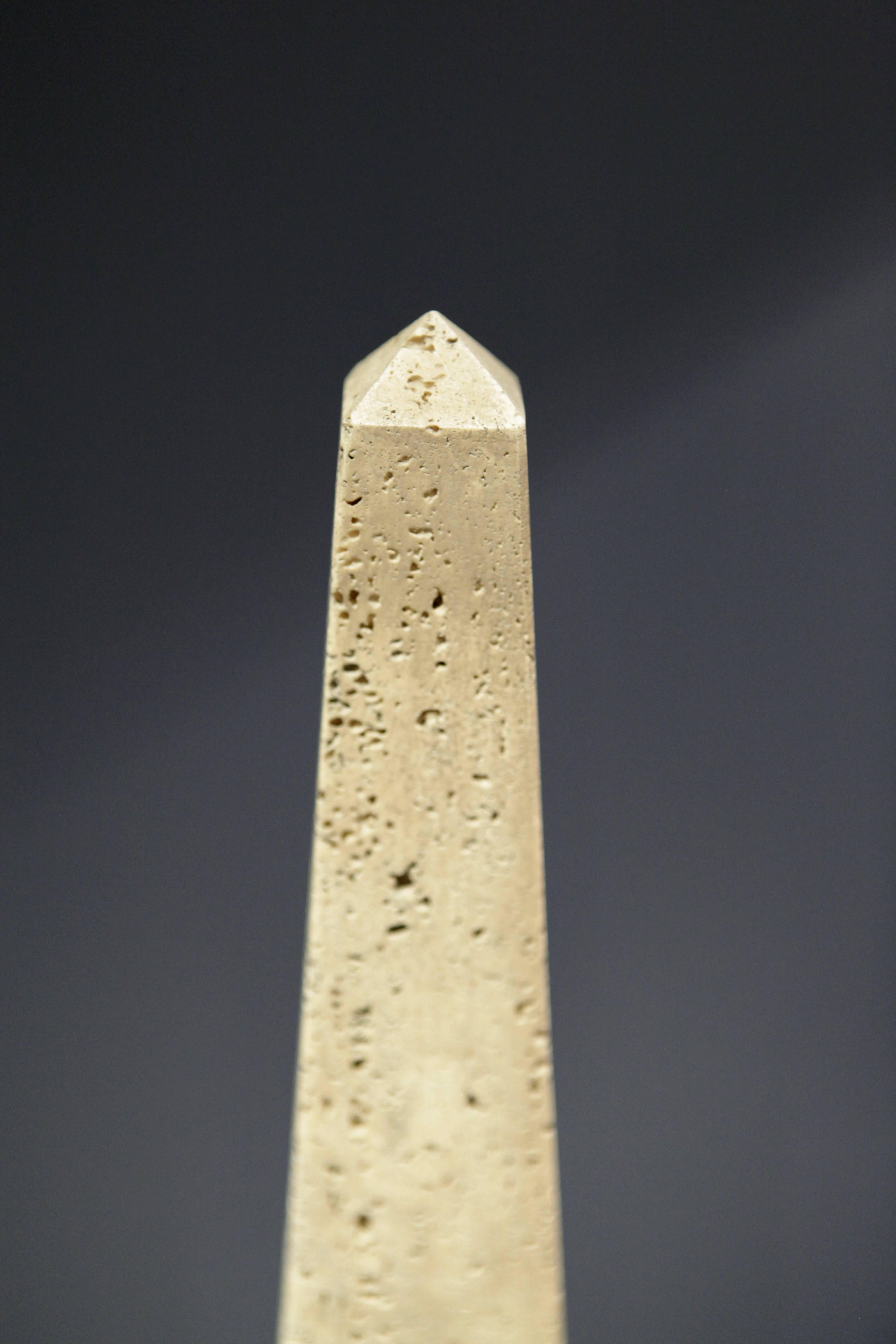 Mid-Century Modern Italian Architectural 'Travertine Obelisks' 1940s