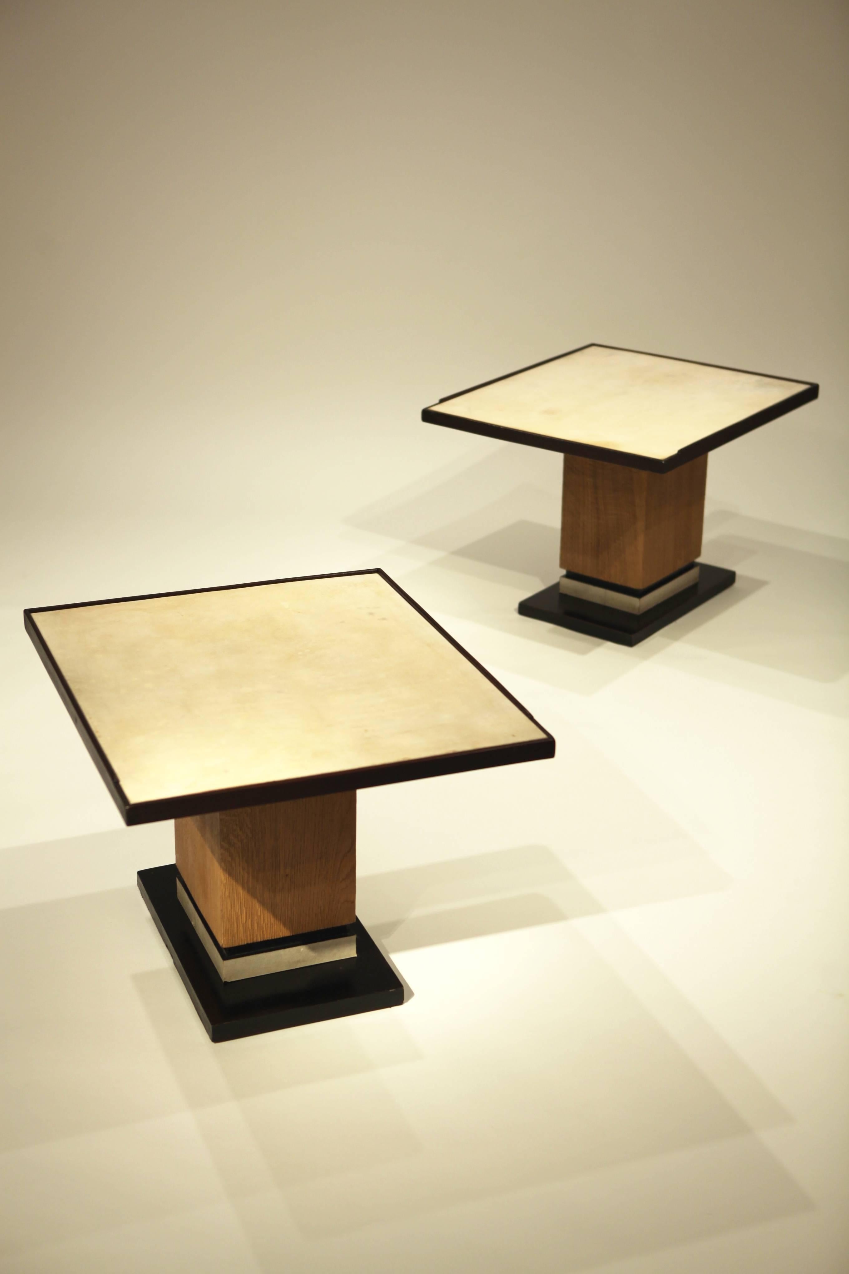 Pair of Side Tables in the Style of Dupré-Lafon In Excellent Condition In Berlin, DE