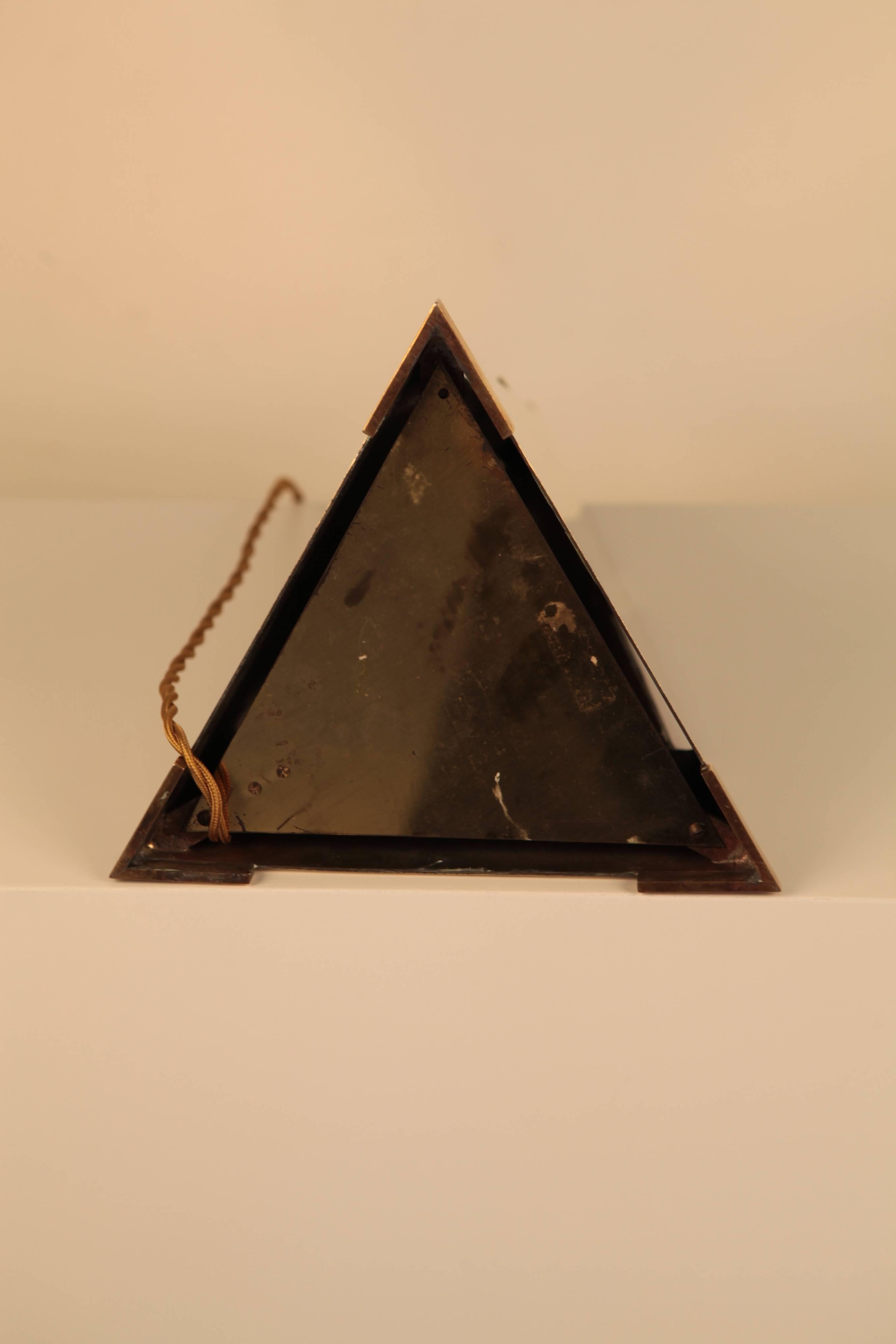 Mid-Century Modern Gabriella Crespi, Pyramid Table Lamp, circa 1970
