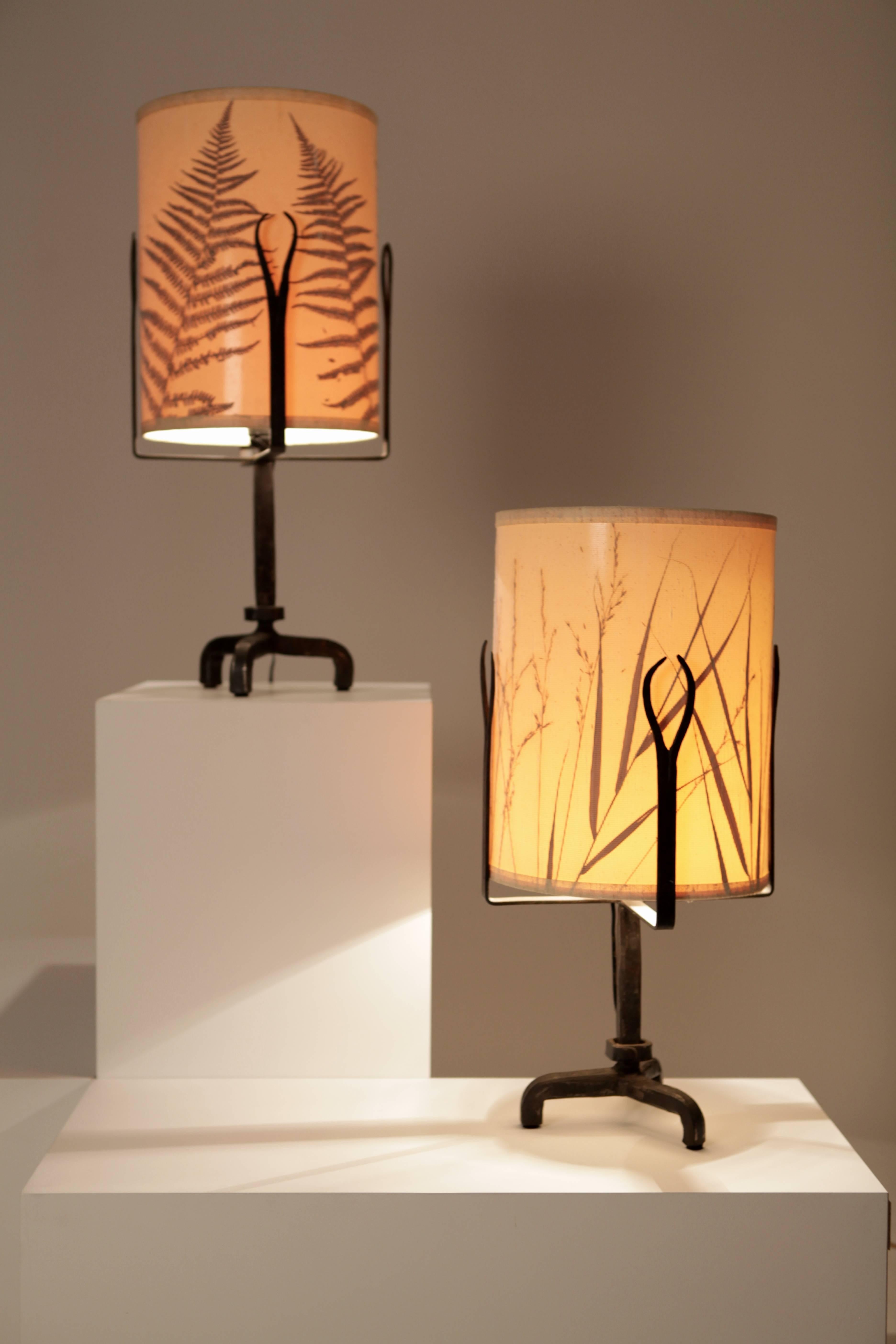 Mid-Century Modern Diego Giacometti Style, Table Lamps, France, 1940s