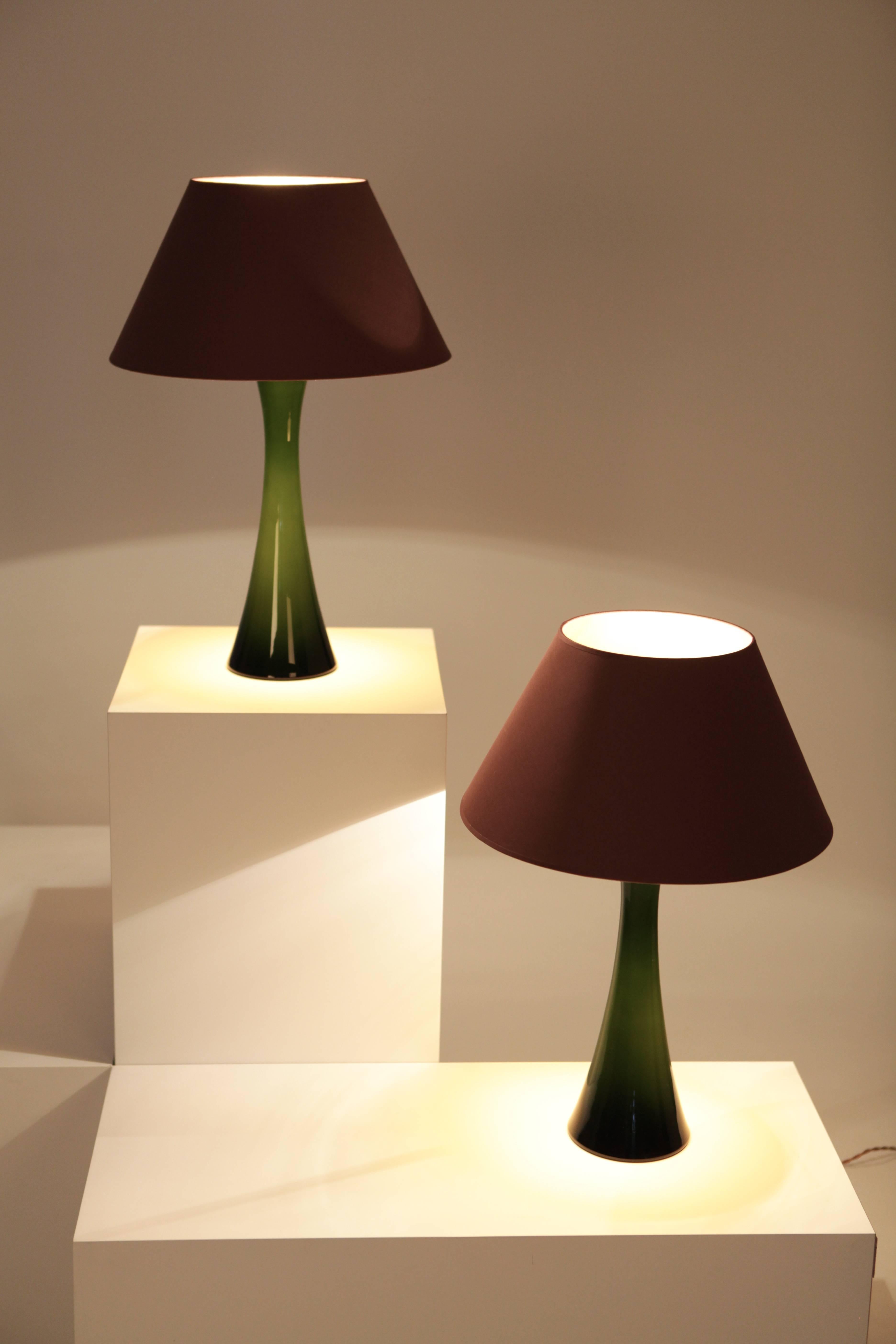 Scandinavian Modern Bergboms a Pair of Table Lamps, 1960s