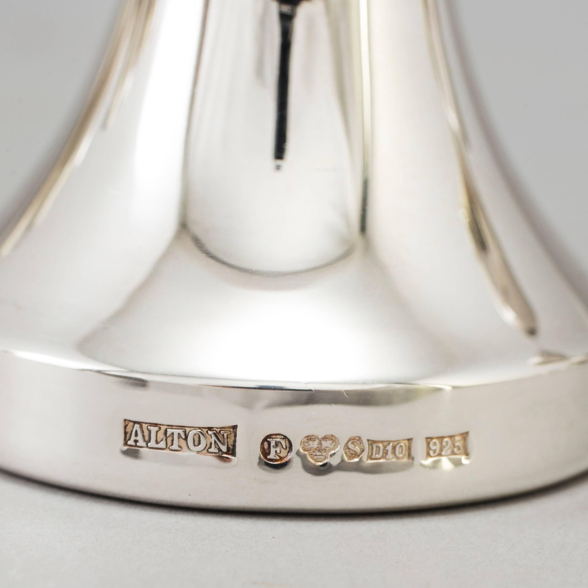 Sterling Silver and Gilded Champagne Cups, Sweden, 1970s In Excellent Condition In Berlin, DE