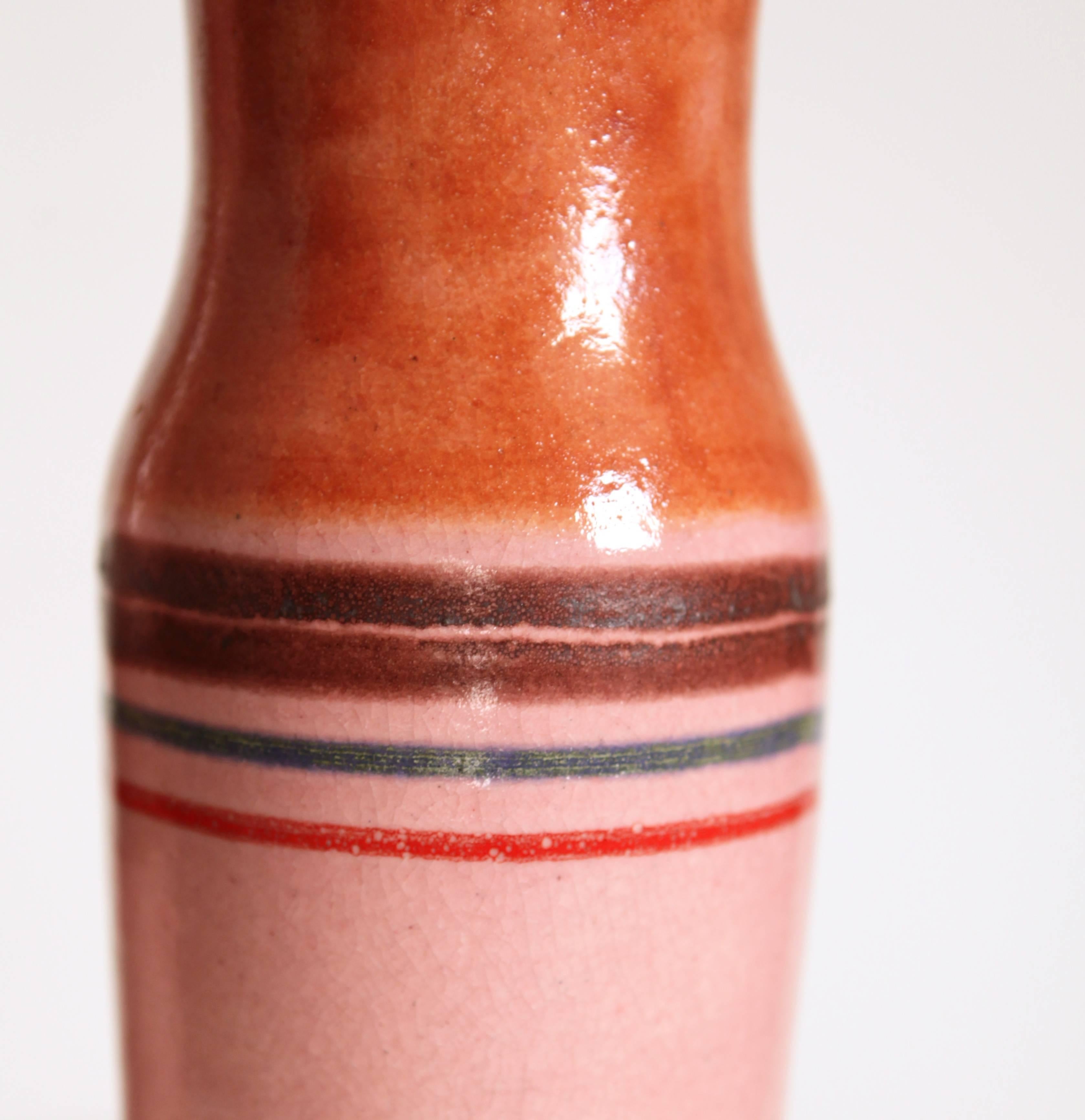 Glazed Bruno Gambone, Two Ceramic Vases