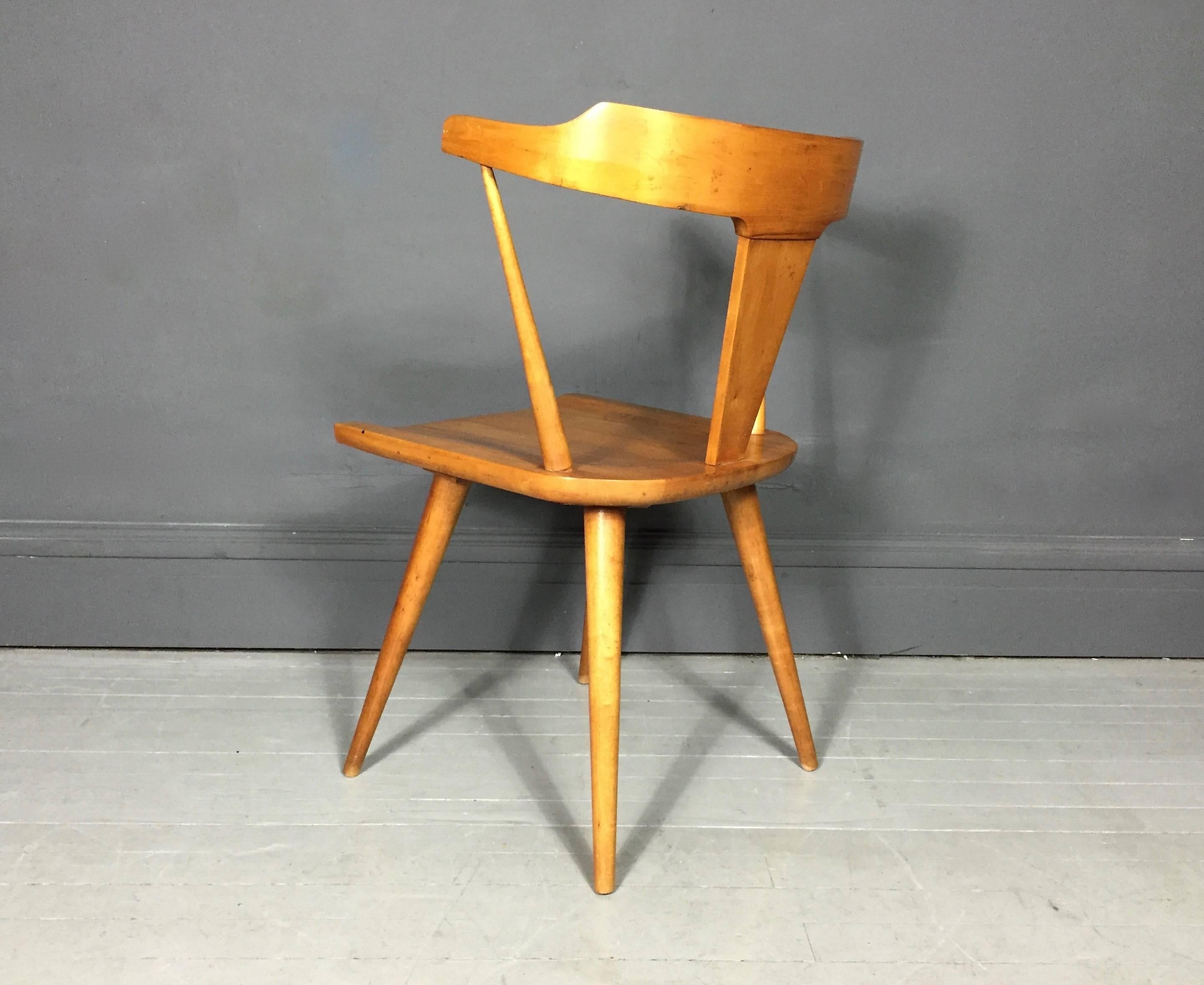 Solid Birch Dining Chair by Paul McCobb for Planner Group, USA 1950s In Good Condition In Hudson, NY