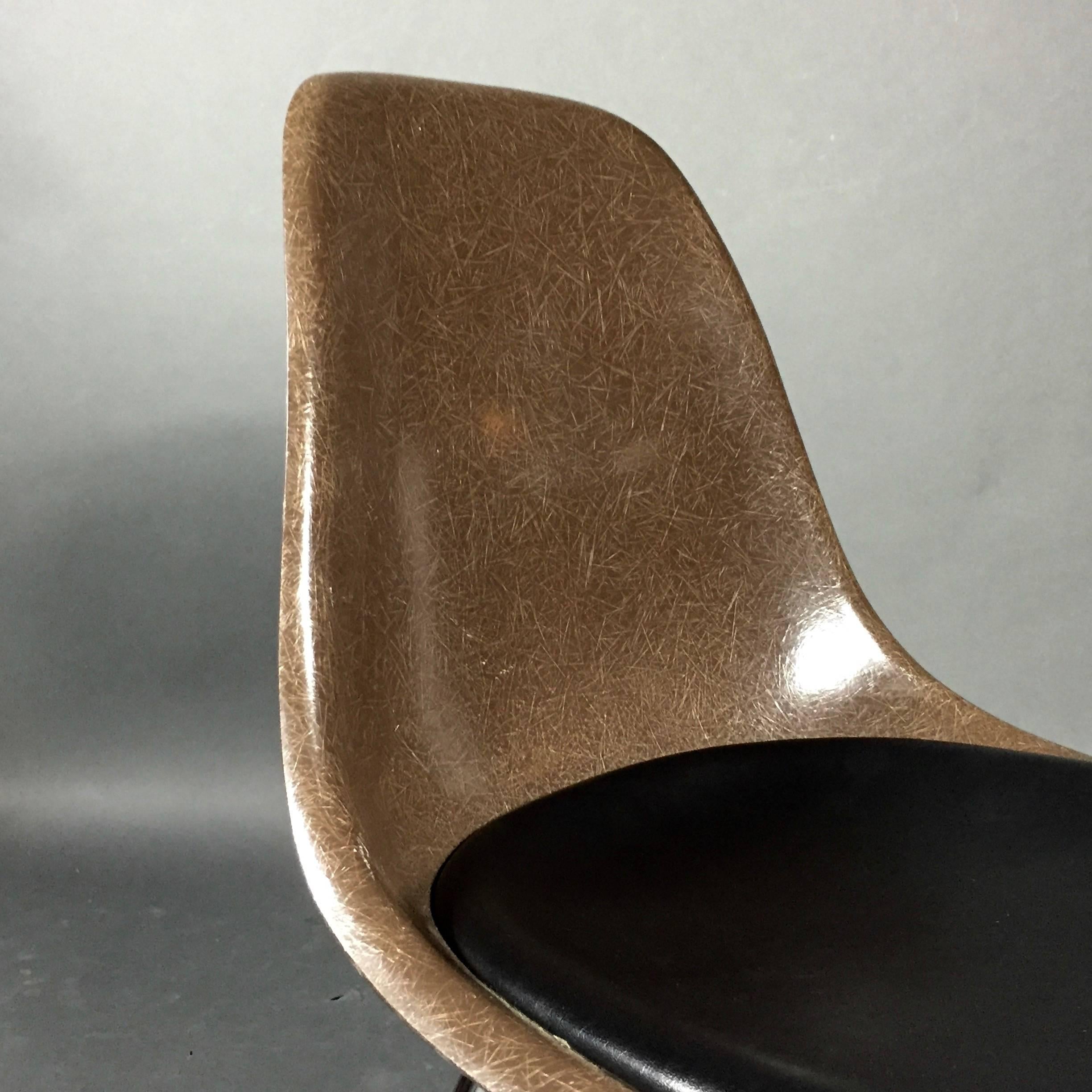 Charles and Ray Eames Fiberglass Shell Chairs, Vitra Base, Skai Seating 1