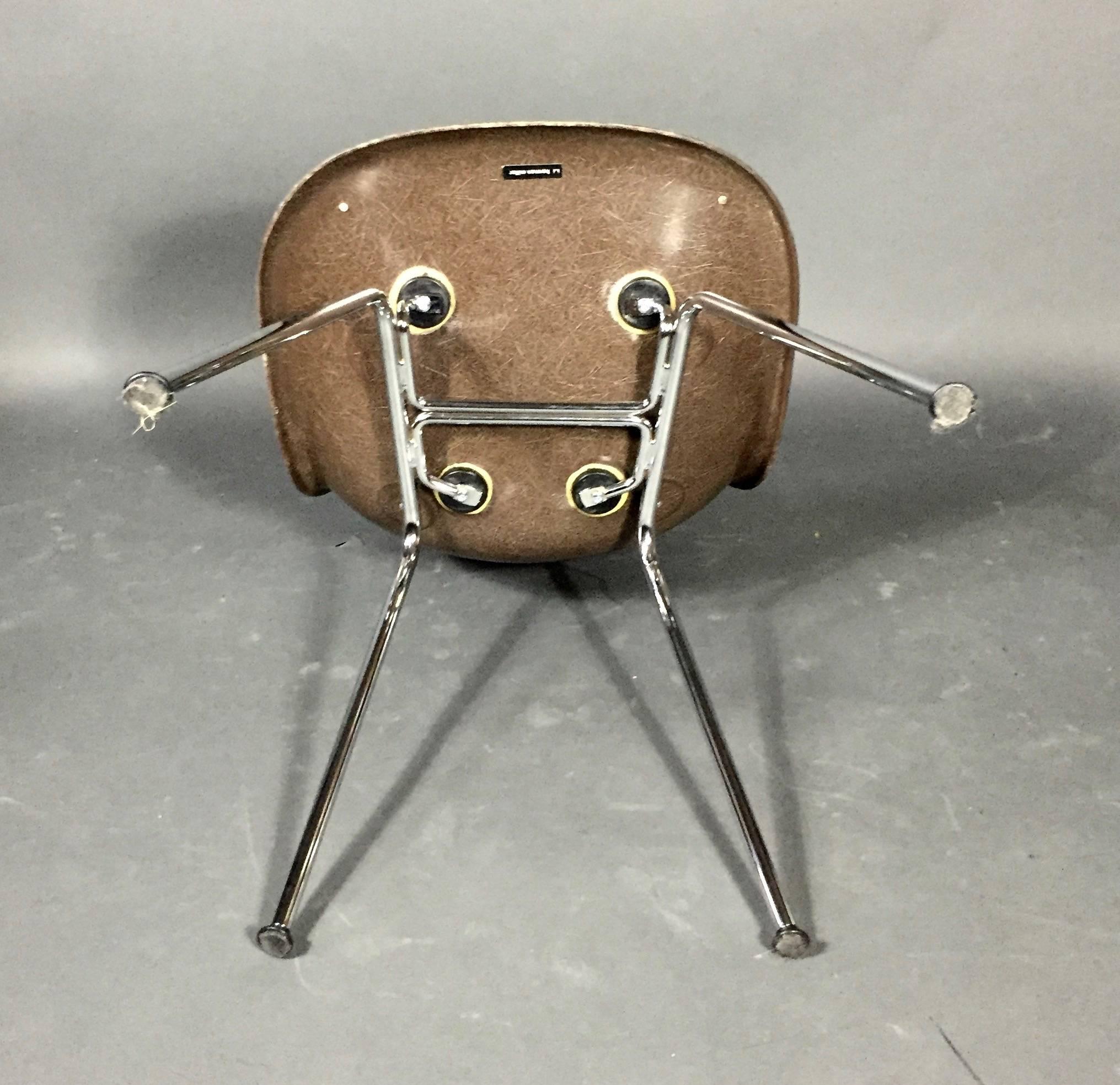 Charles and Ray Eames Fiberglass Shell Chairs, Vitra Base, Skai Seating 3