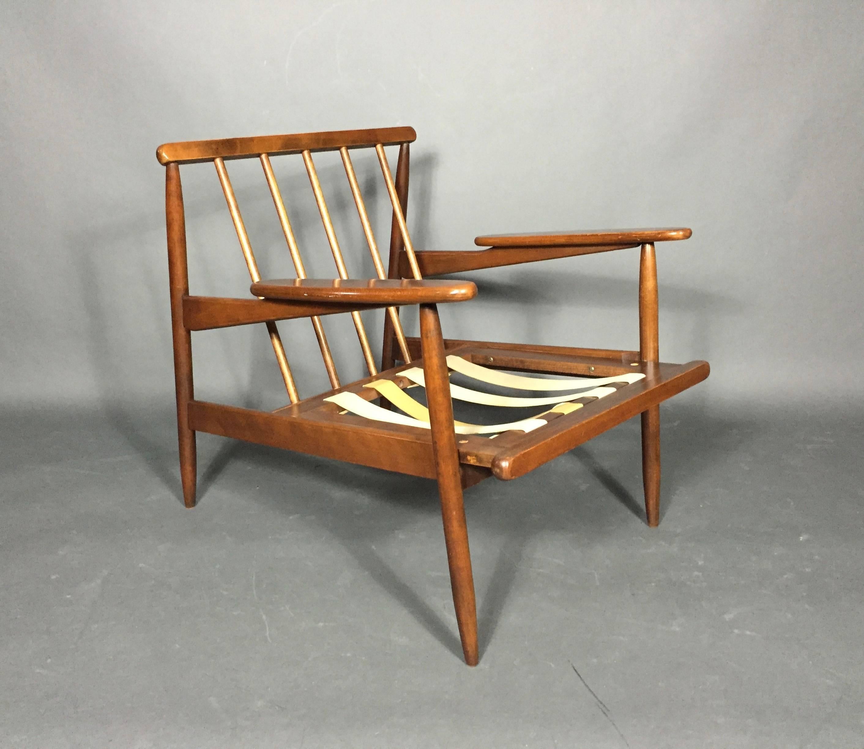 1950s American Modern Walnut Lounge Chair, Eleanor Pritchard Cover 4