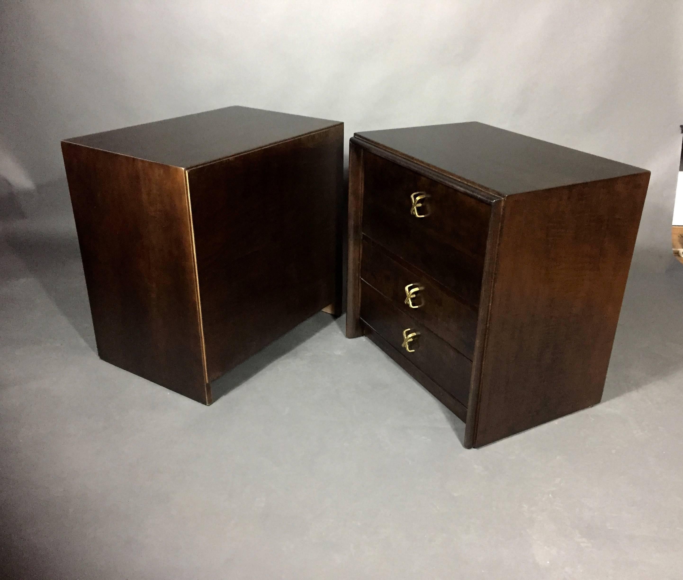 Pair of Paul Frankl Gentleman Chests for John Stewart, 1950s In Excellent Condition In Hudson, NY