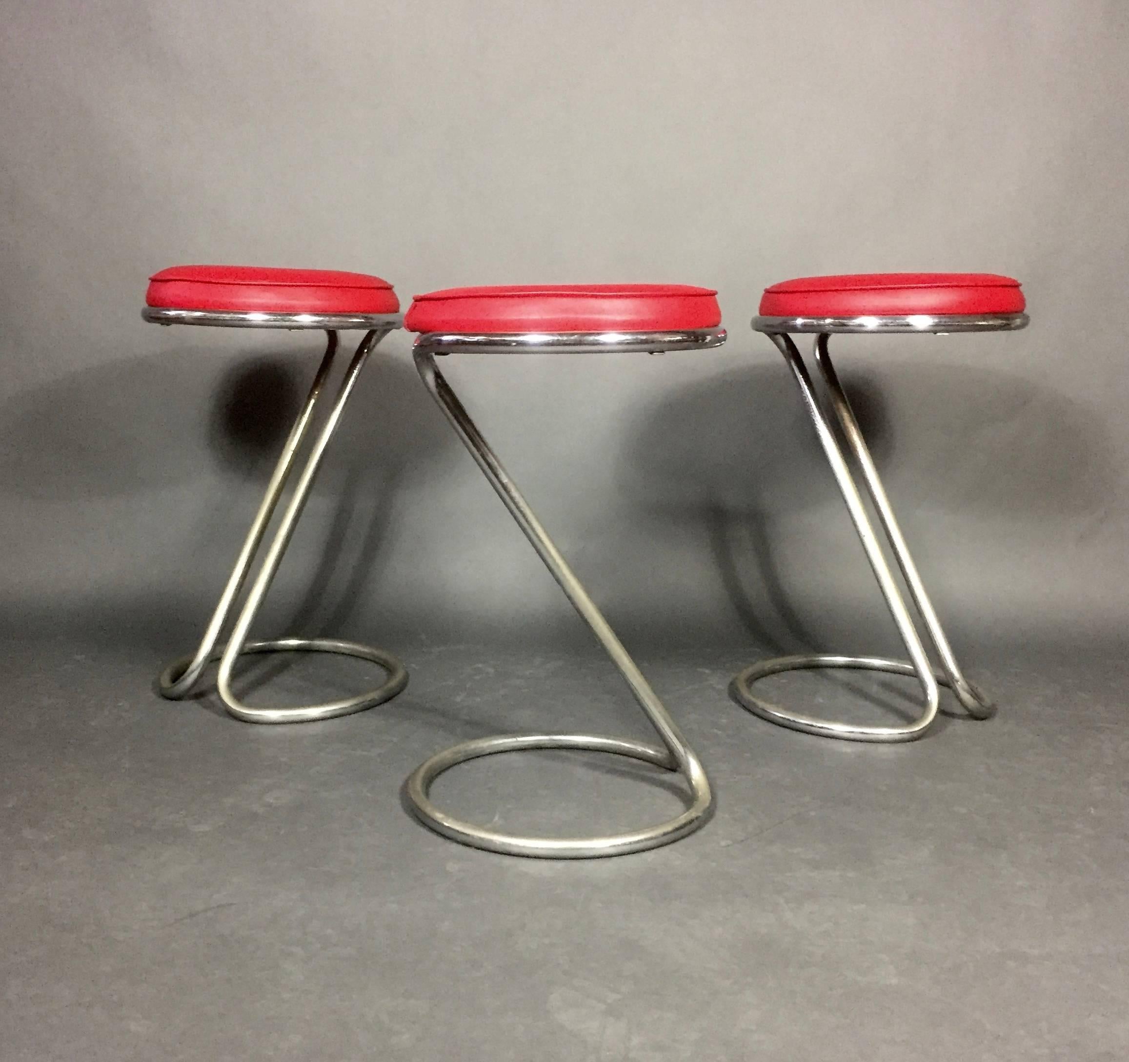American Classic Set of Z-Stools by Gilbert Rohde, USA, 1930s For Sale