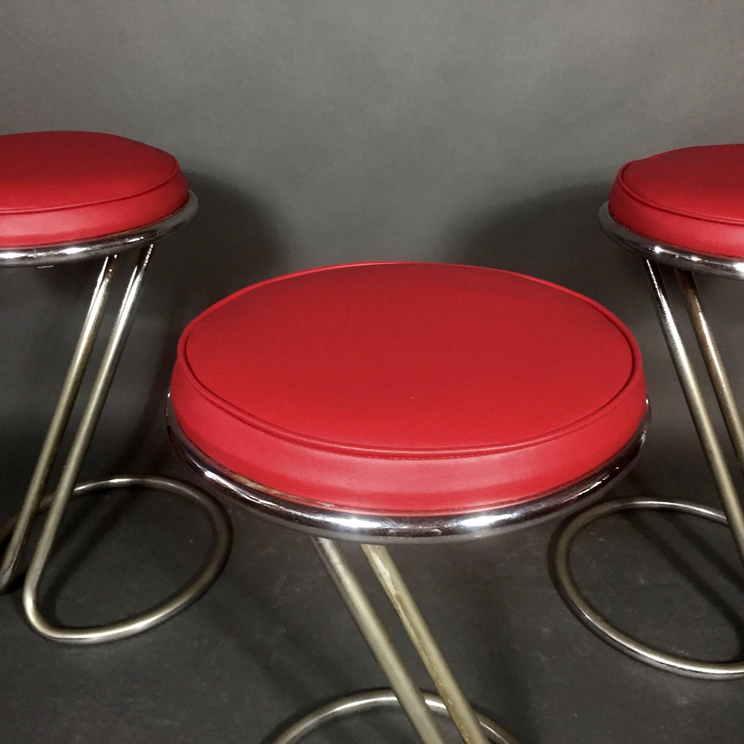 Art Deco Classic Set of Z-Stools by Gilbert Rohde, USA, 1930s For Sale