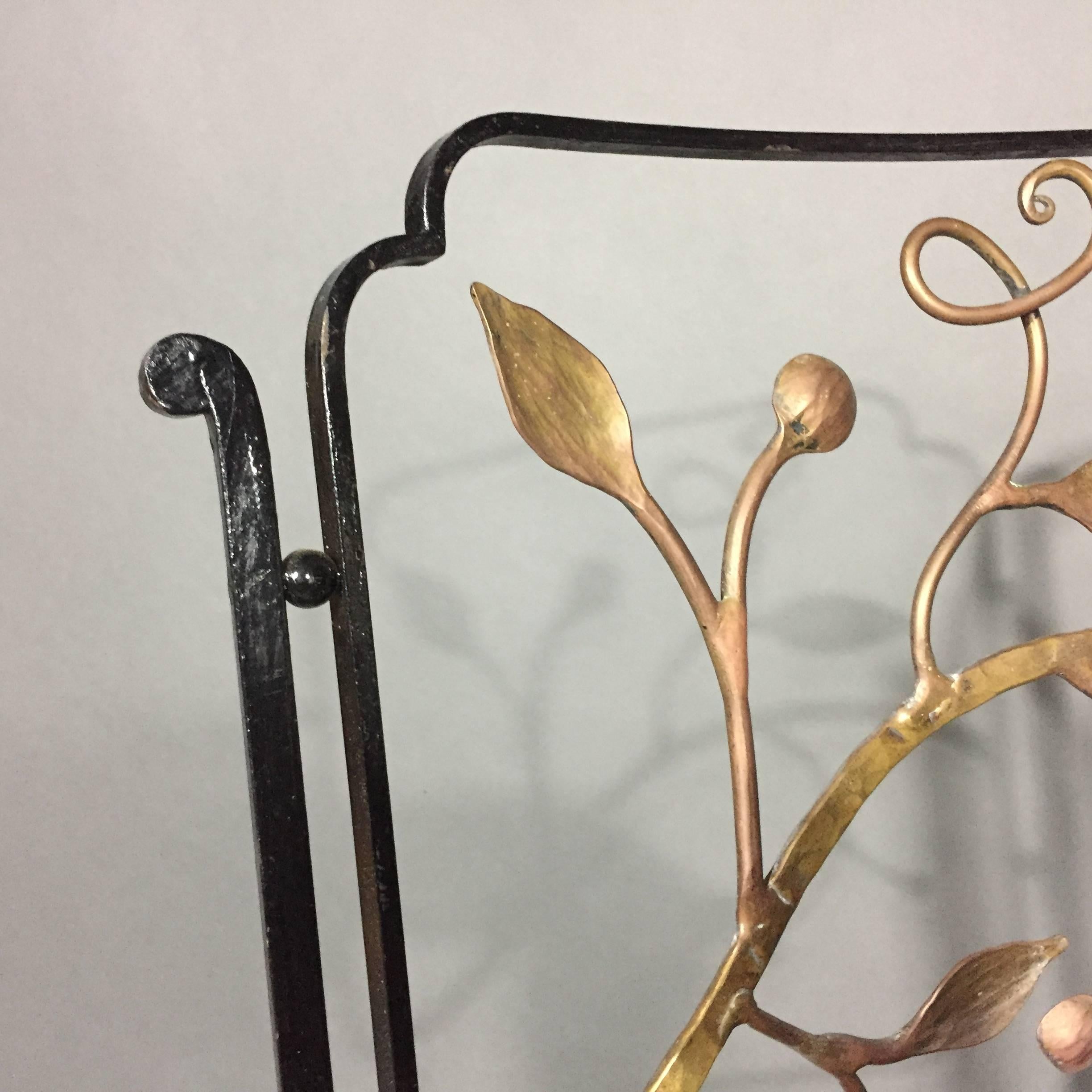1920s Bronze and Iron Garden Chairs Attributed to Florentine Craft Studio In Excellent Condition In Hudson, NY