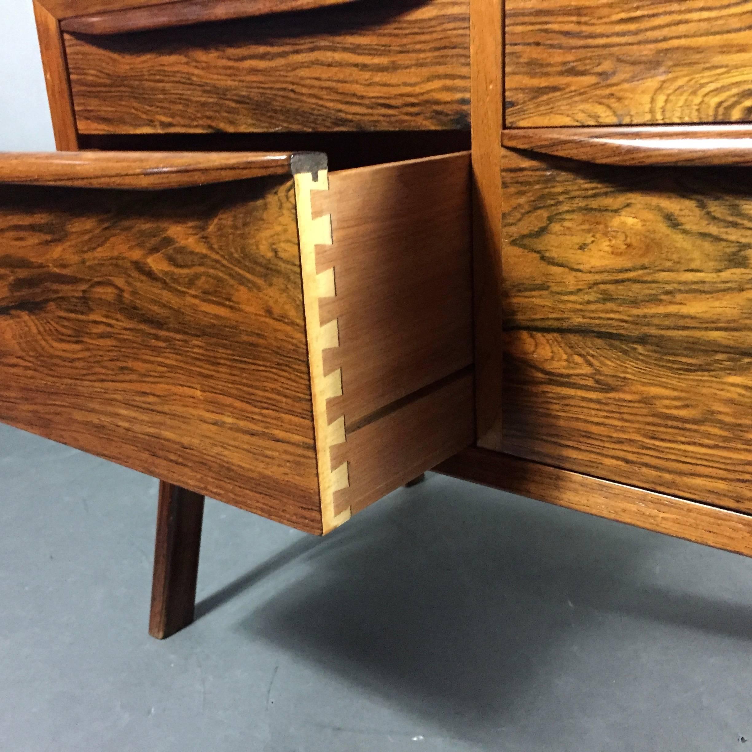 Small Danish 1950s Rosewood Cabinet or Sewing Box 1