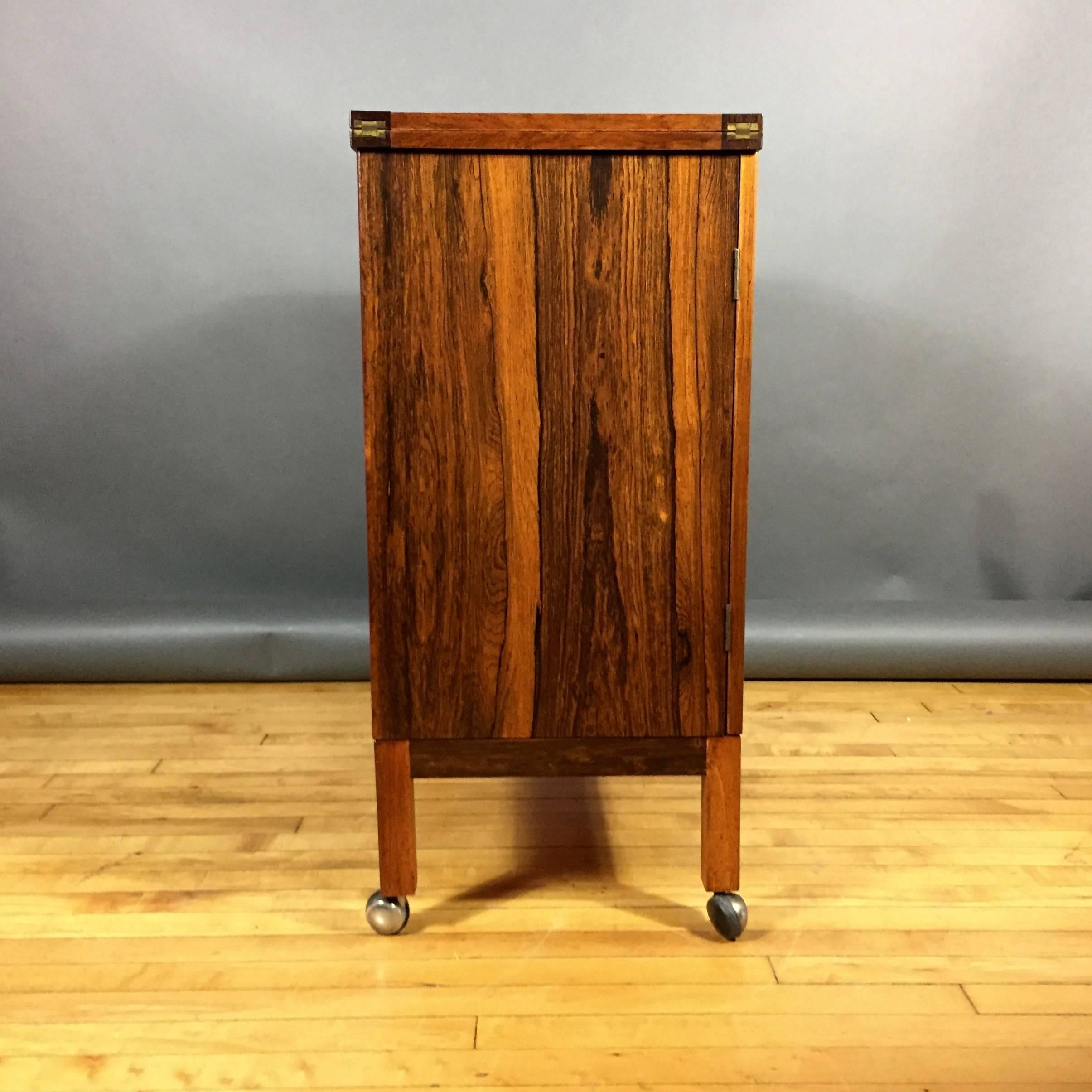 Torbjørn Afdal Rosewood Bar Cabinet for Bruksbo, Norway, 1960s In Excellent Condition In Hudson, NY