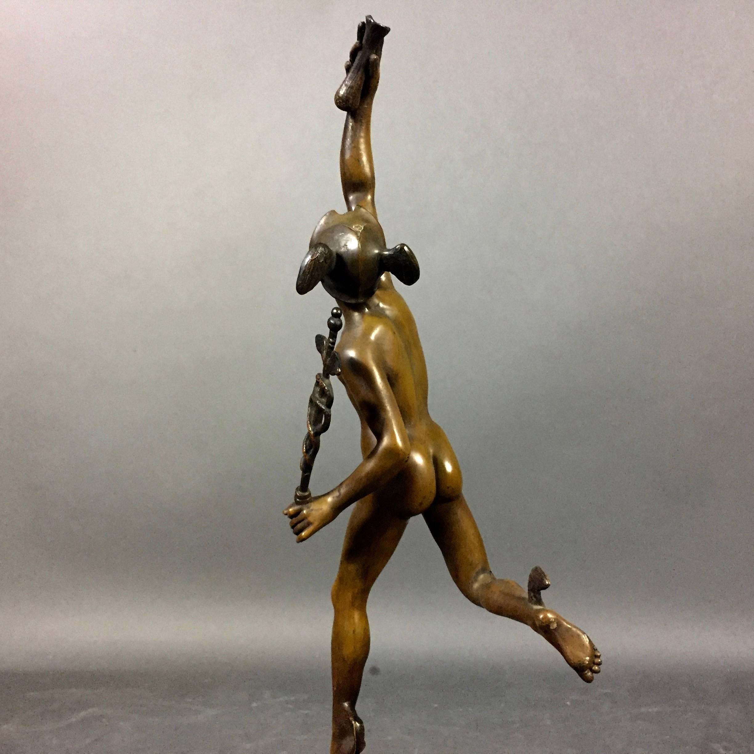 Classical Greek 19th Century Statue of Mercury after Giambologna, 27