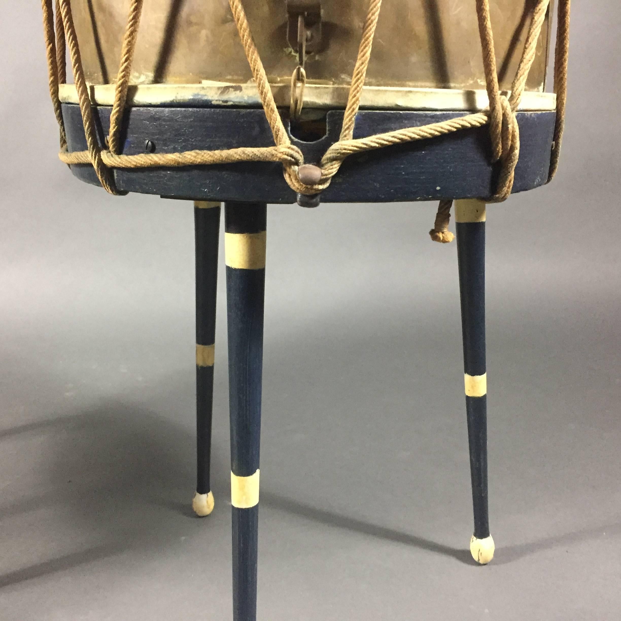 Mid-20th Century Pair of French Military Drum Tables, Marked E. Chantenay, Paris 1932