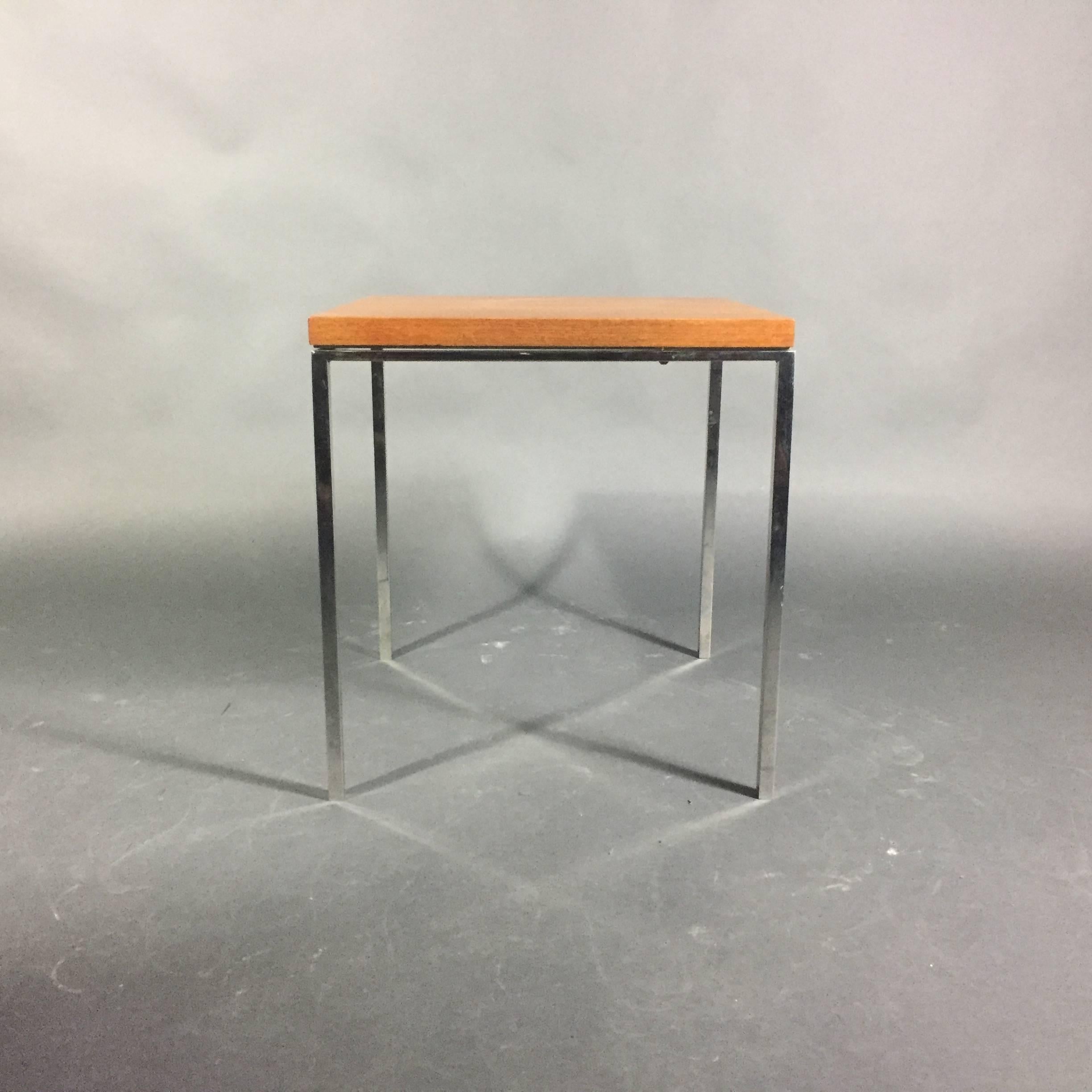 An early and Classic end table by Florence Knoll with an 18