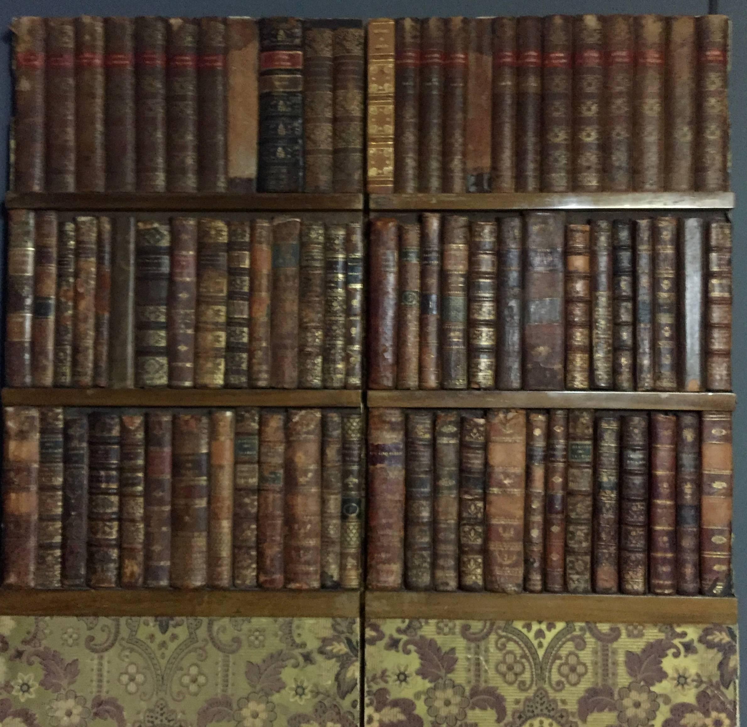 Late 19th Century Panels of 18th Century French Bookbinds For Sale 1
