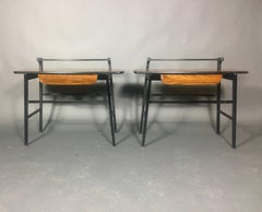 Pair of Italian 1970s Rosewood End Tables