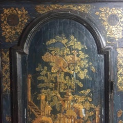 Late 18th Century English Chinoiserie Tall Case Clock