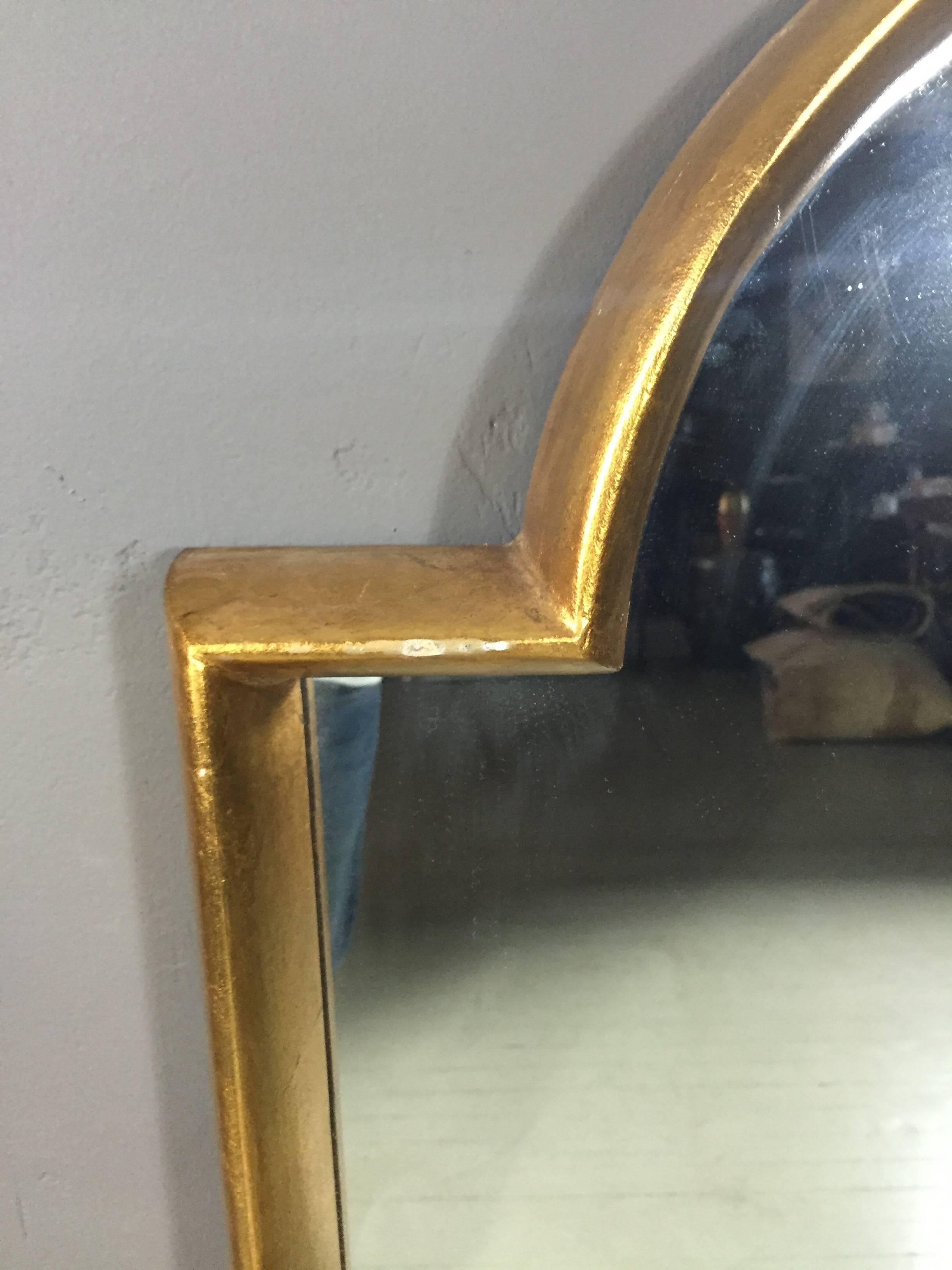 American Pair of Tall Gold Gilt Pediment Mirrors, LaBarge, Usa, 1960s