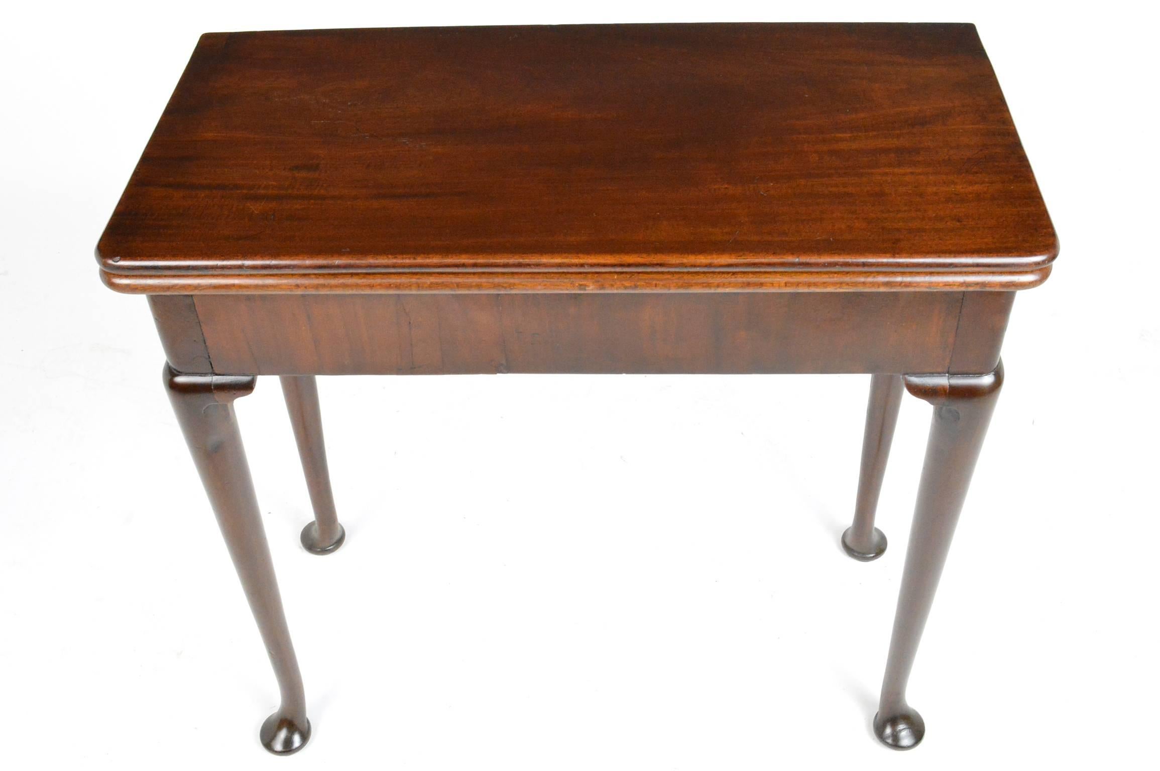 18th Century English Mahogany Card or Game Table For Sale 6