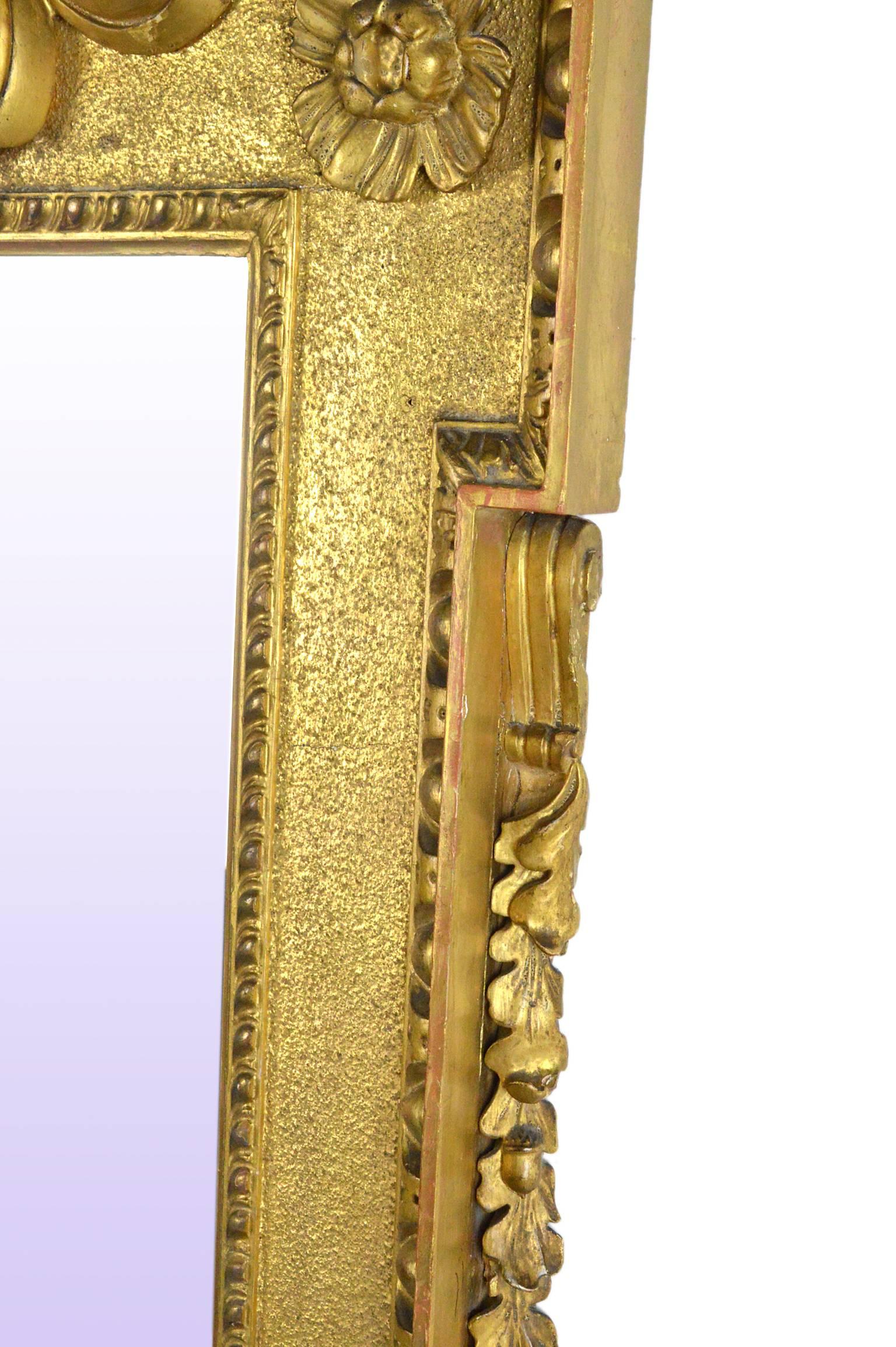 18th Century George II Style Gilt Mirror in the Manner of William Kent For Sale