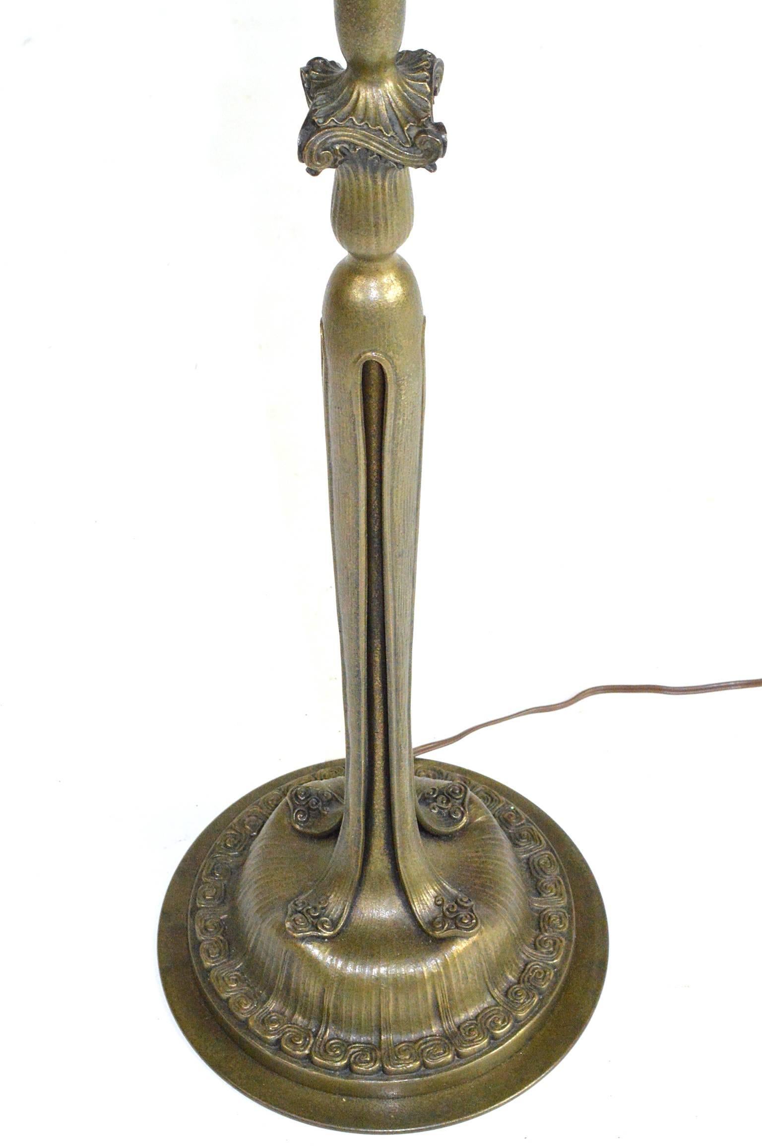 20th Century Tiffany Studio Bronze Floor Lamp