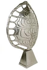 Arthur Court Polished Aluminum Tortoise Shell Lamp