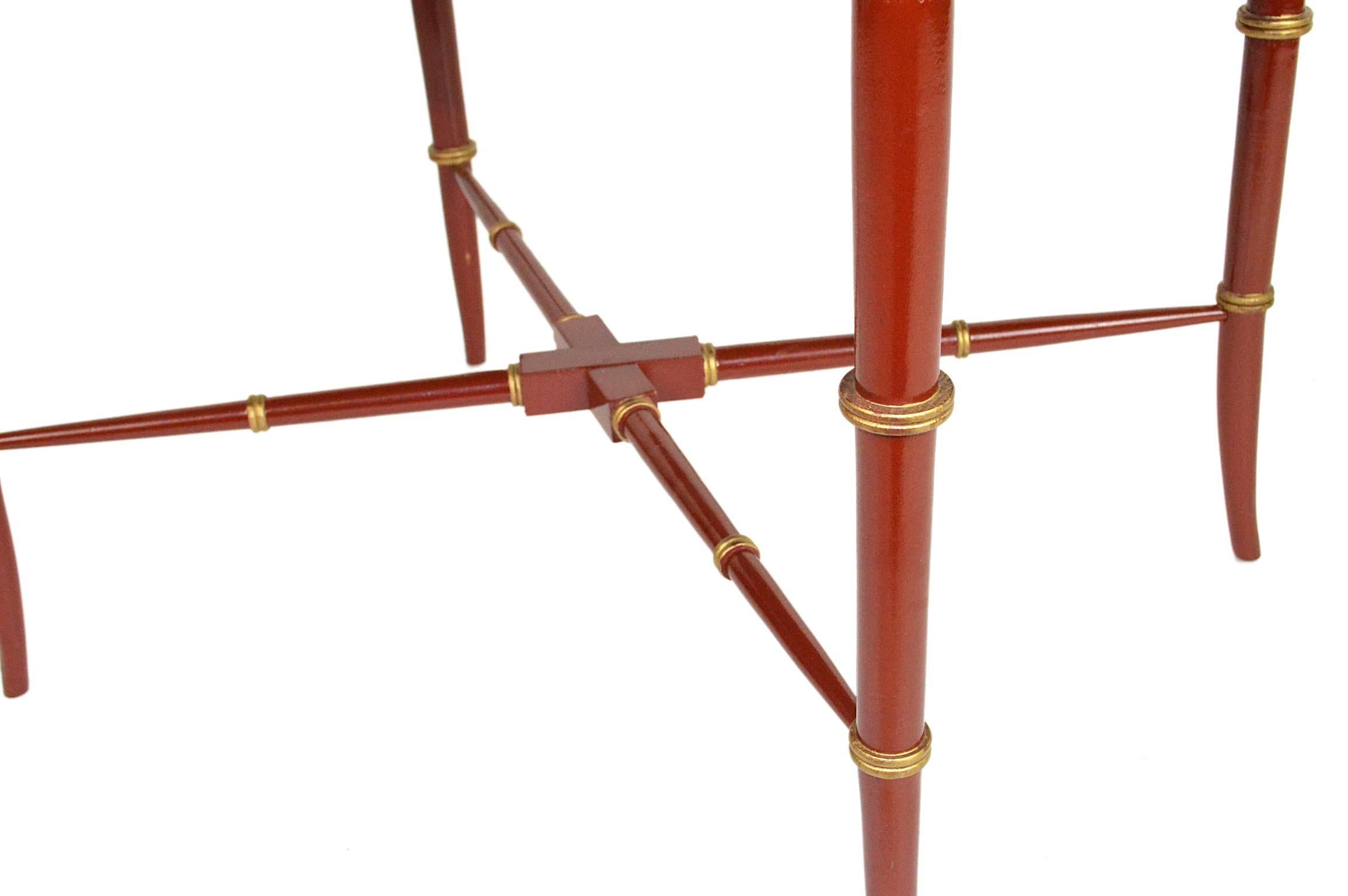 19th Century Red Chinoiserie Tray Table For Sale 2