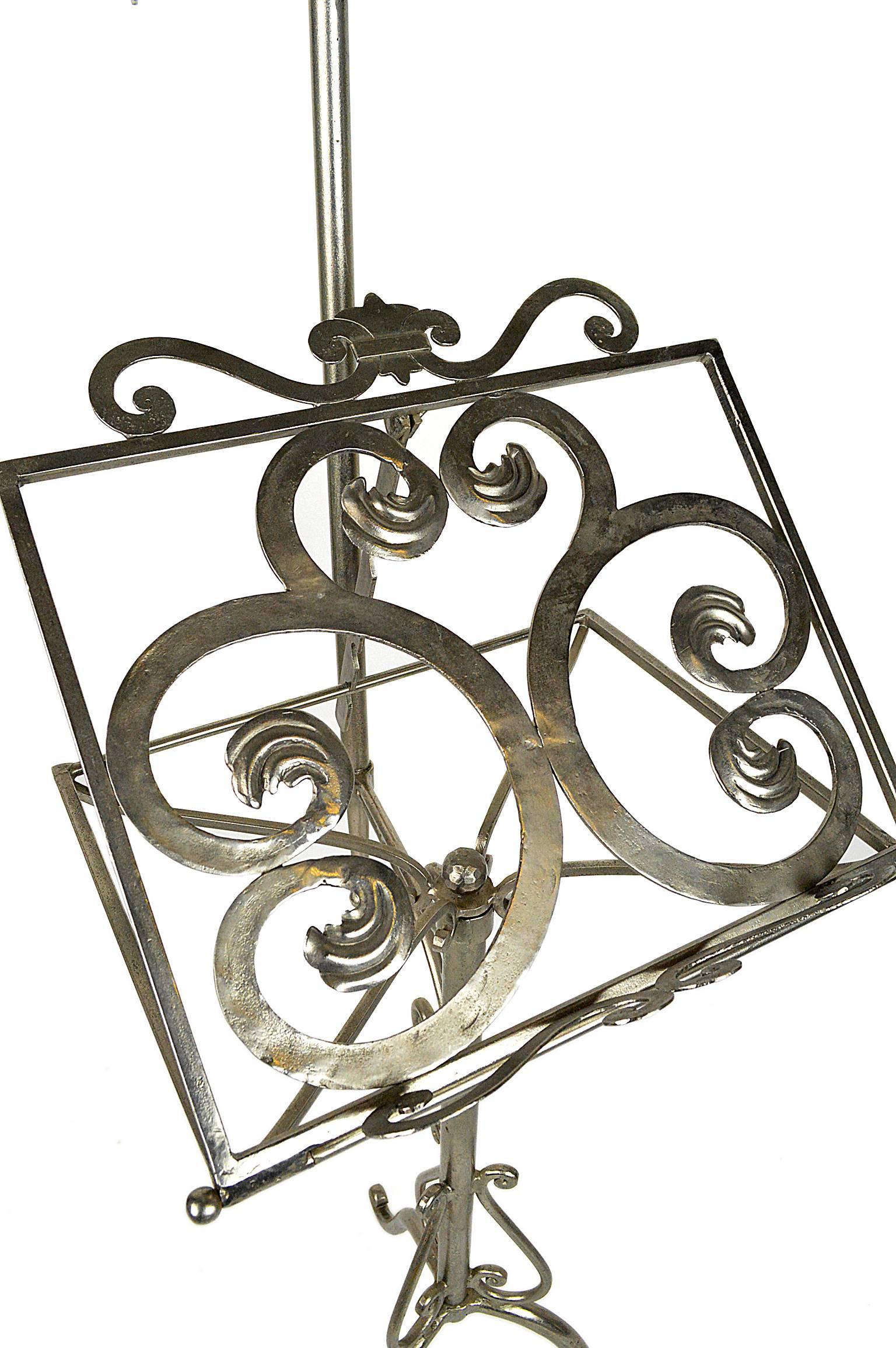 Steel Neoclassical Style Italian Music Stand For Sale