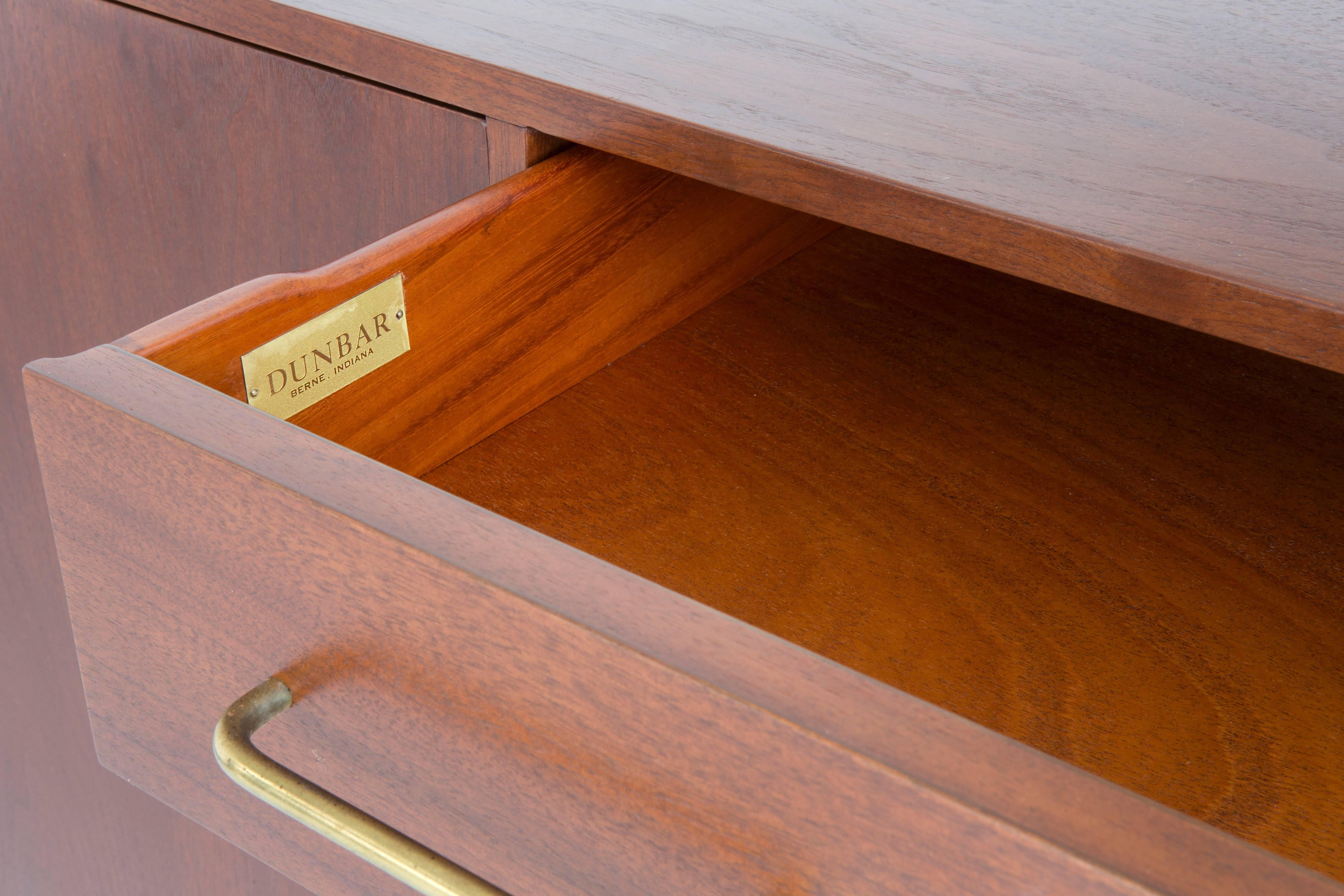 Brass Rare Edward Wormley for Dunbar Sideboard For Sale