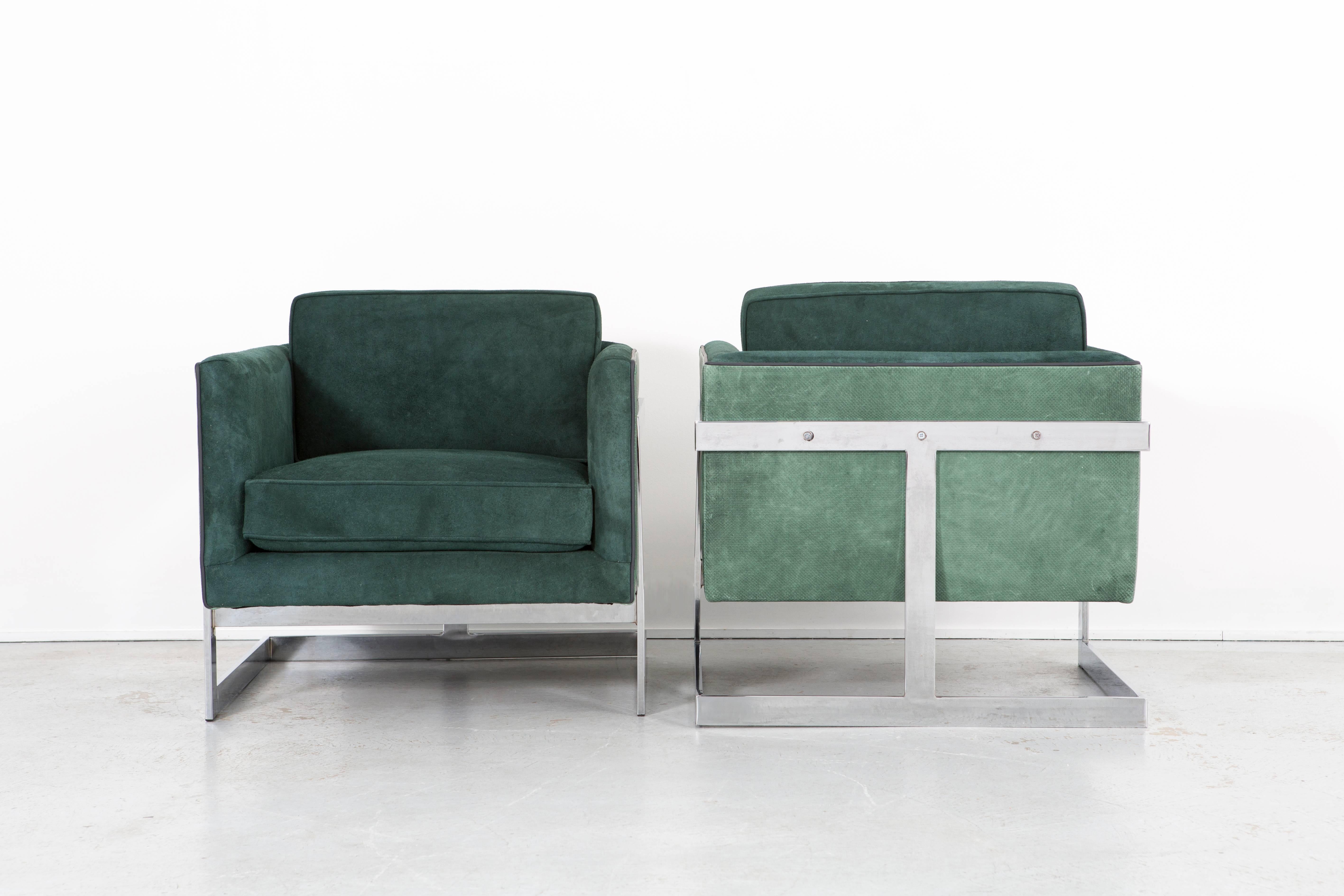 American Set of Mid-Century Modern Milo Baughman Chairs