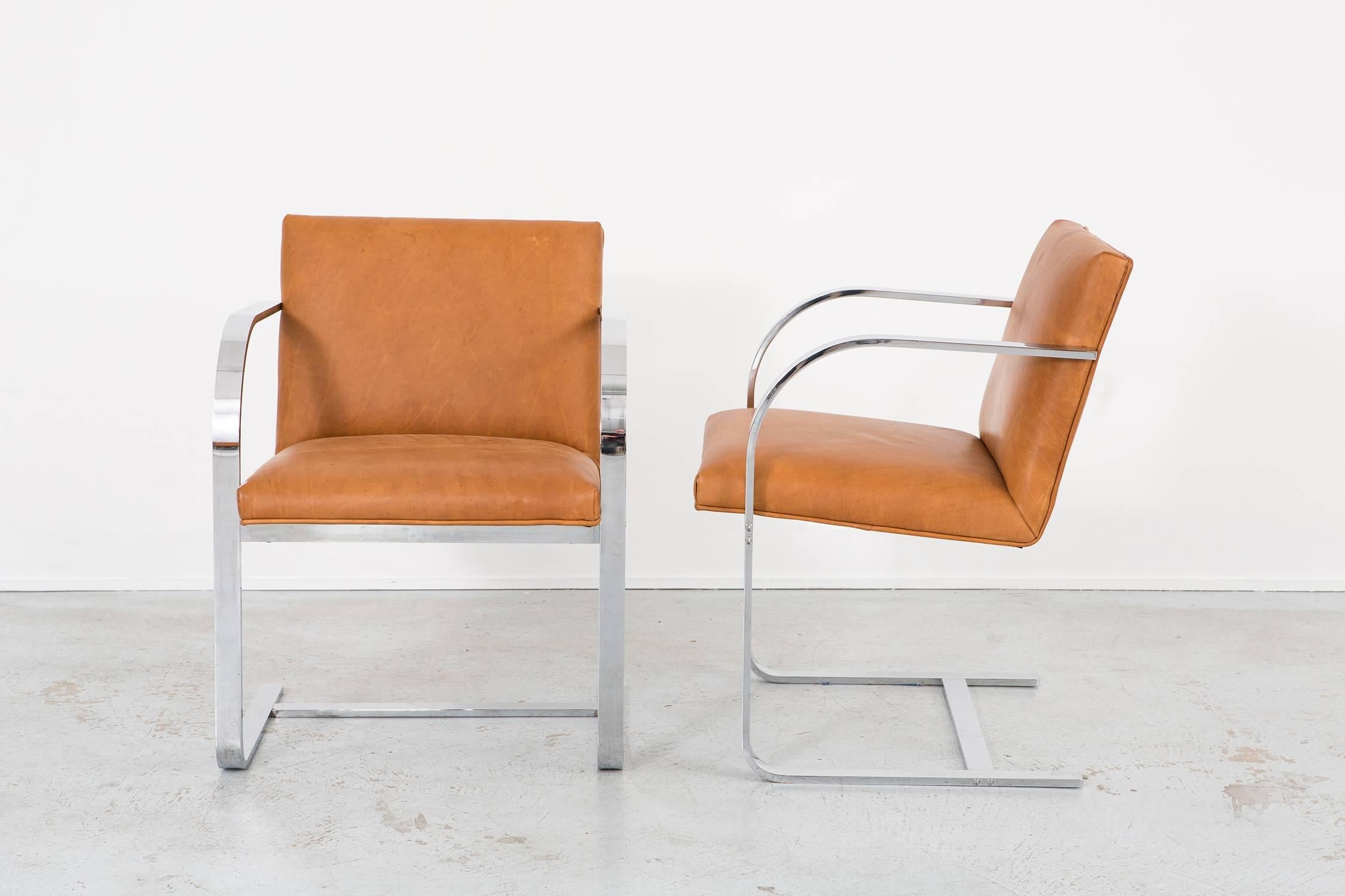 Mid-Century Modern Set of Thonet Dining Chairs Reupholstered in Serengeti Leather For Sale