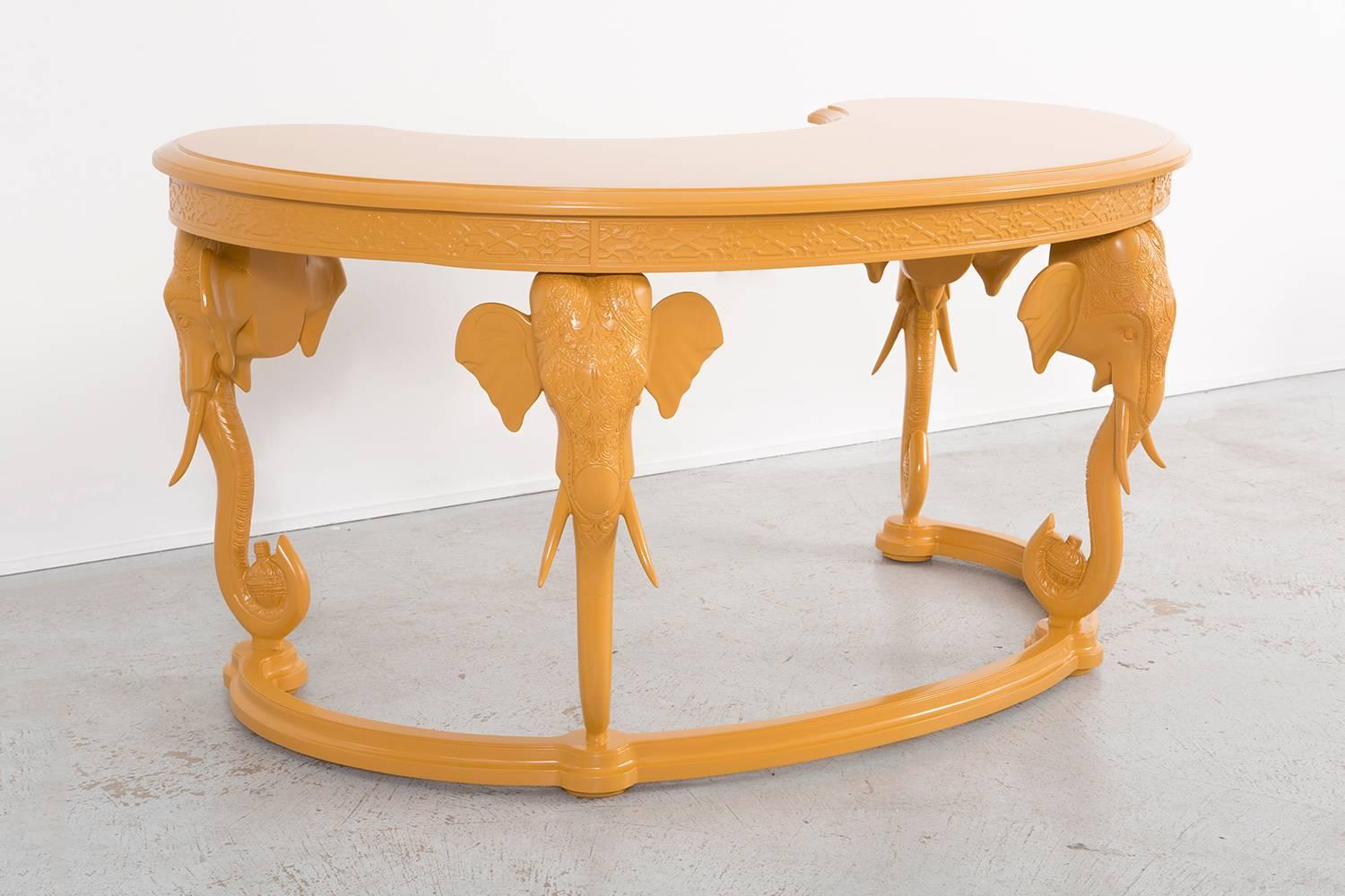 Modern Gampel-Stoll Elephant Lacquered Elephant Desk  For Sale