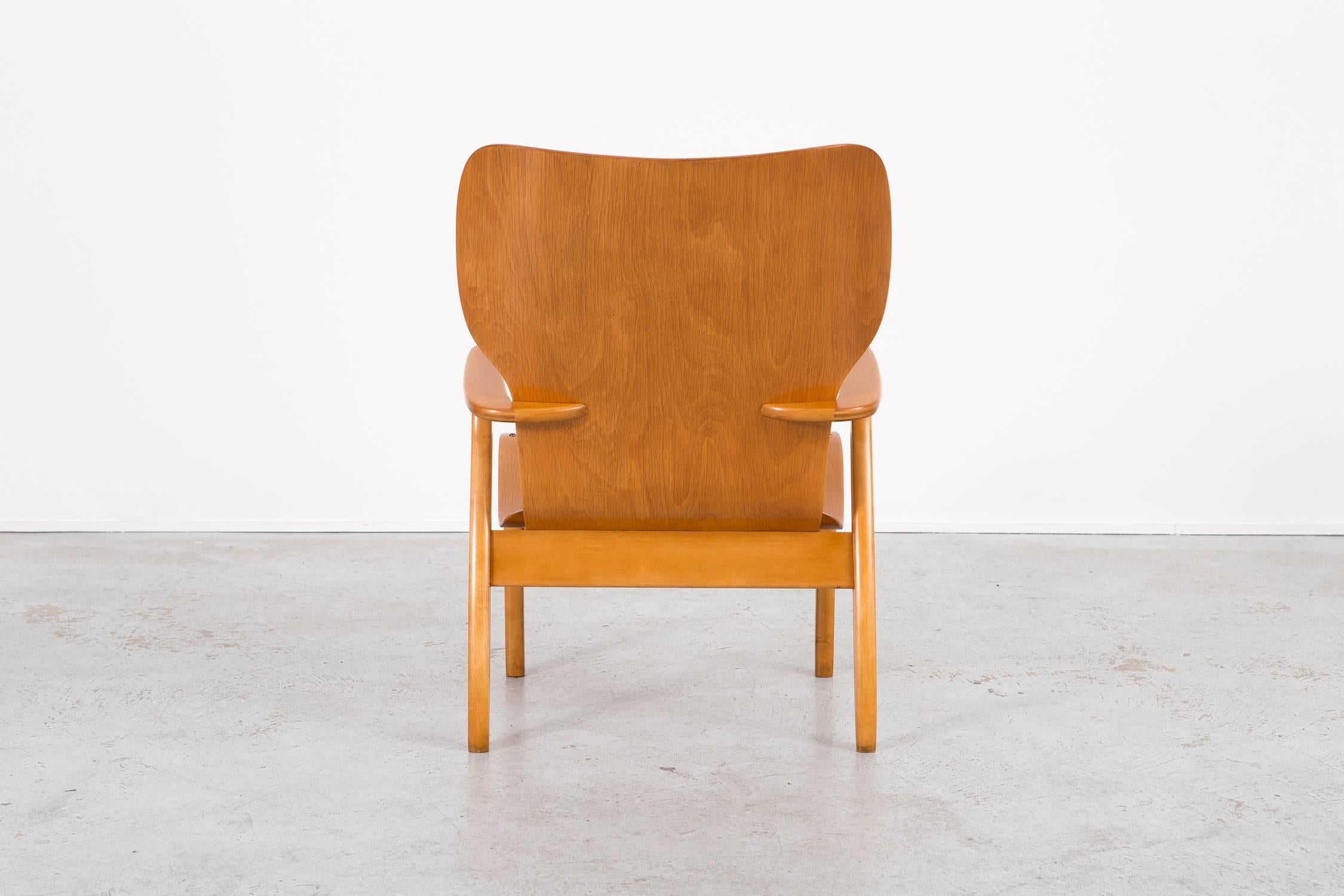 Finnish Domus Lux Lounge Chair by Ilmari Tapiovaara